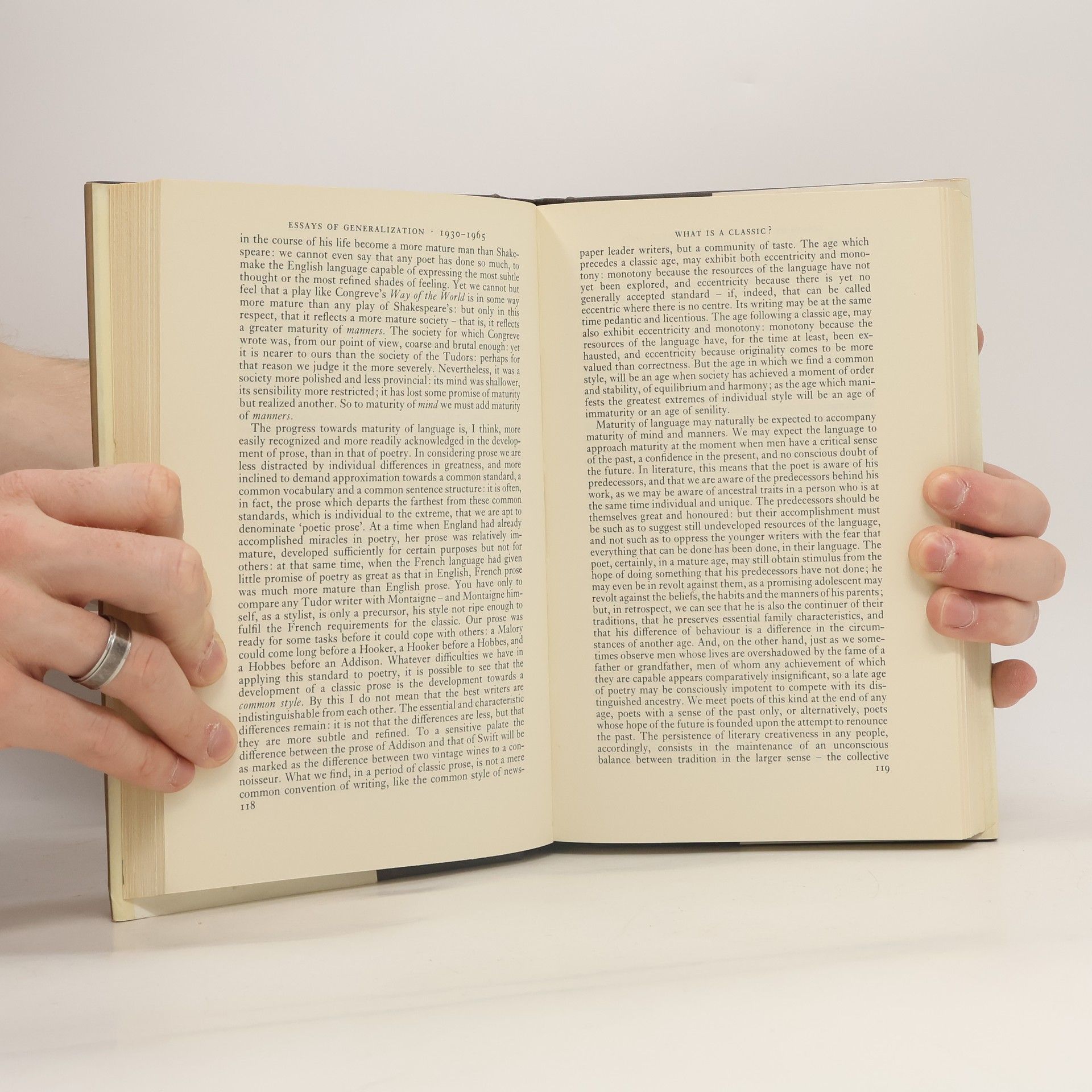 Thomas Stearns Eliot Selected Prose of T.S. Eliot