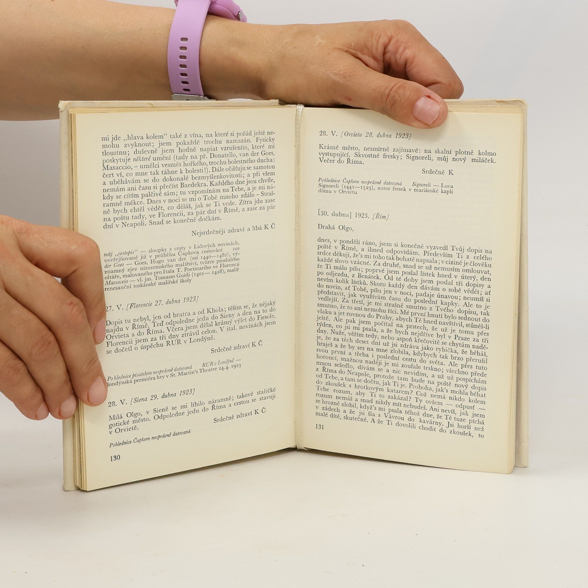 Karel Čapek Listy Olze