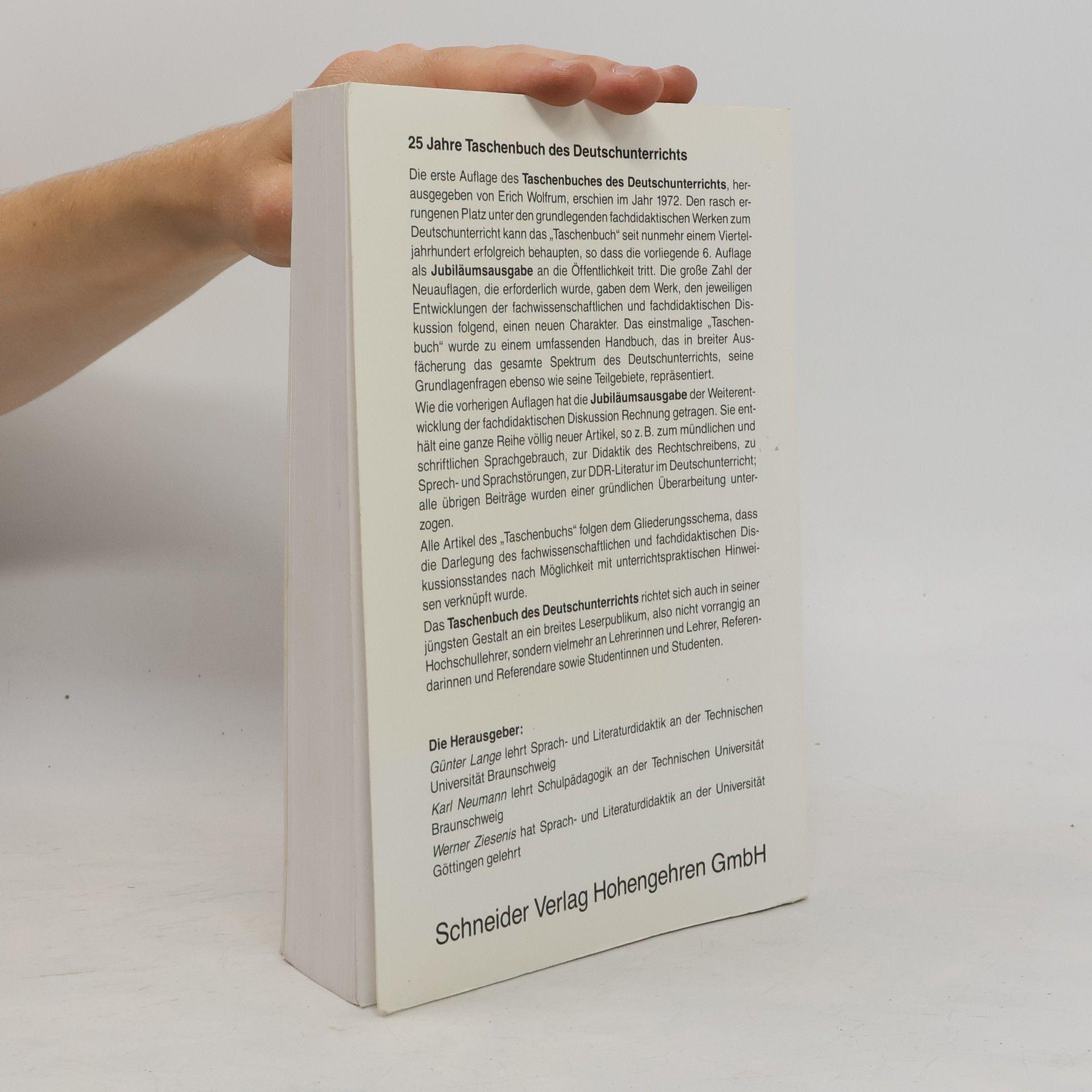 Erich Wolfrum Taschenbuch des Deutschunterrichts 1