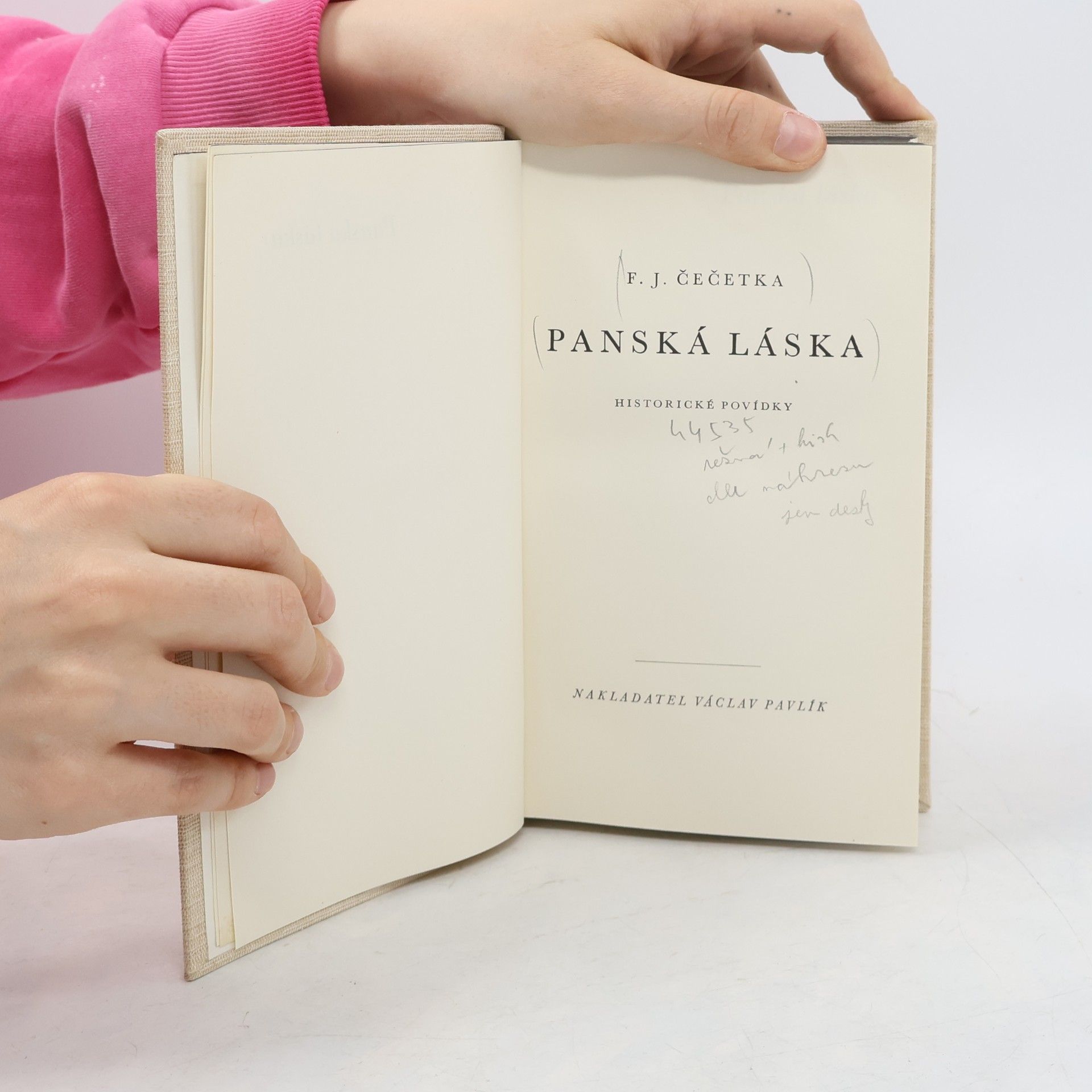 František Josef Čečetka Panská láska: Historické povídky