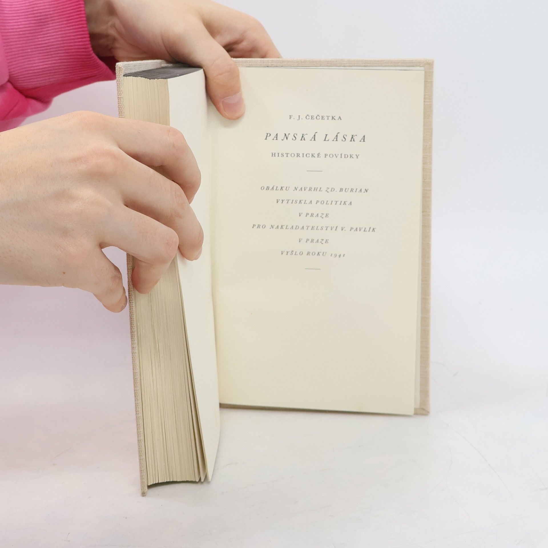 František Josef Čečetka Panská láska: Historické povídky