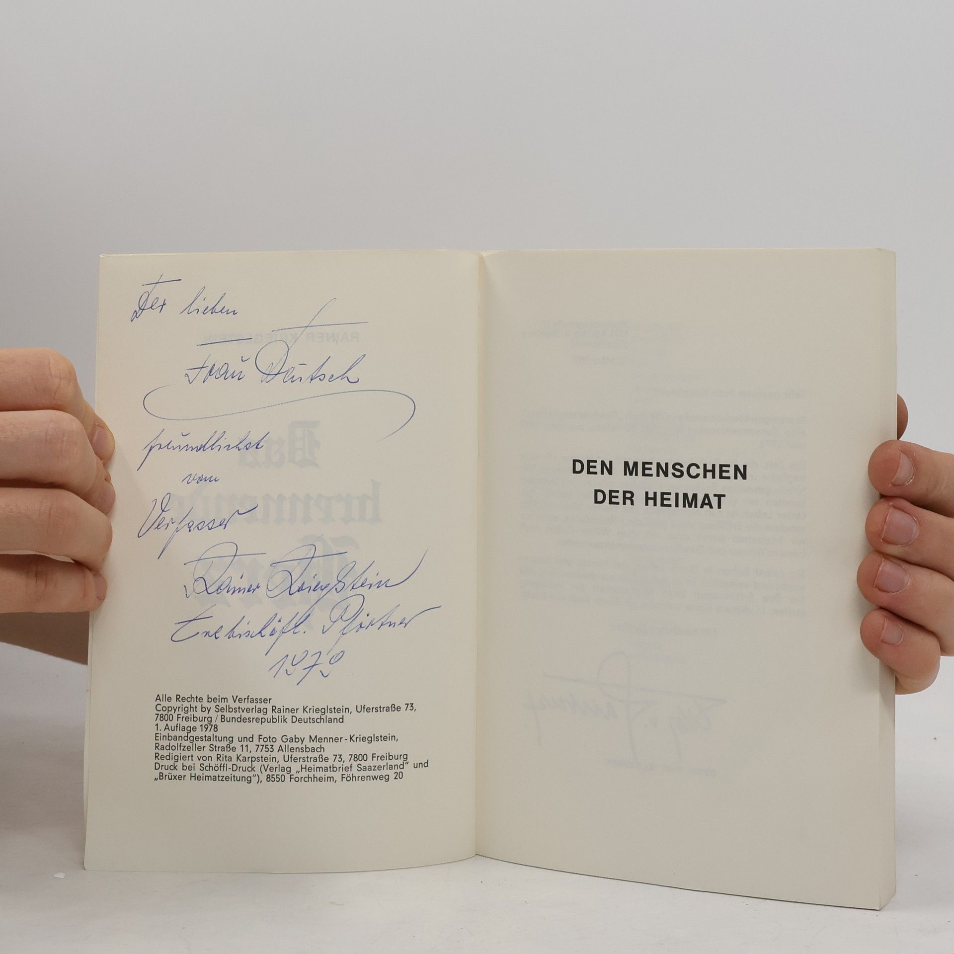 Rainer Krieglstein Das brennende Herz