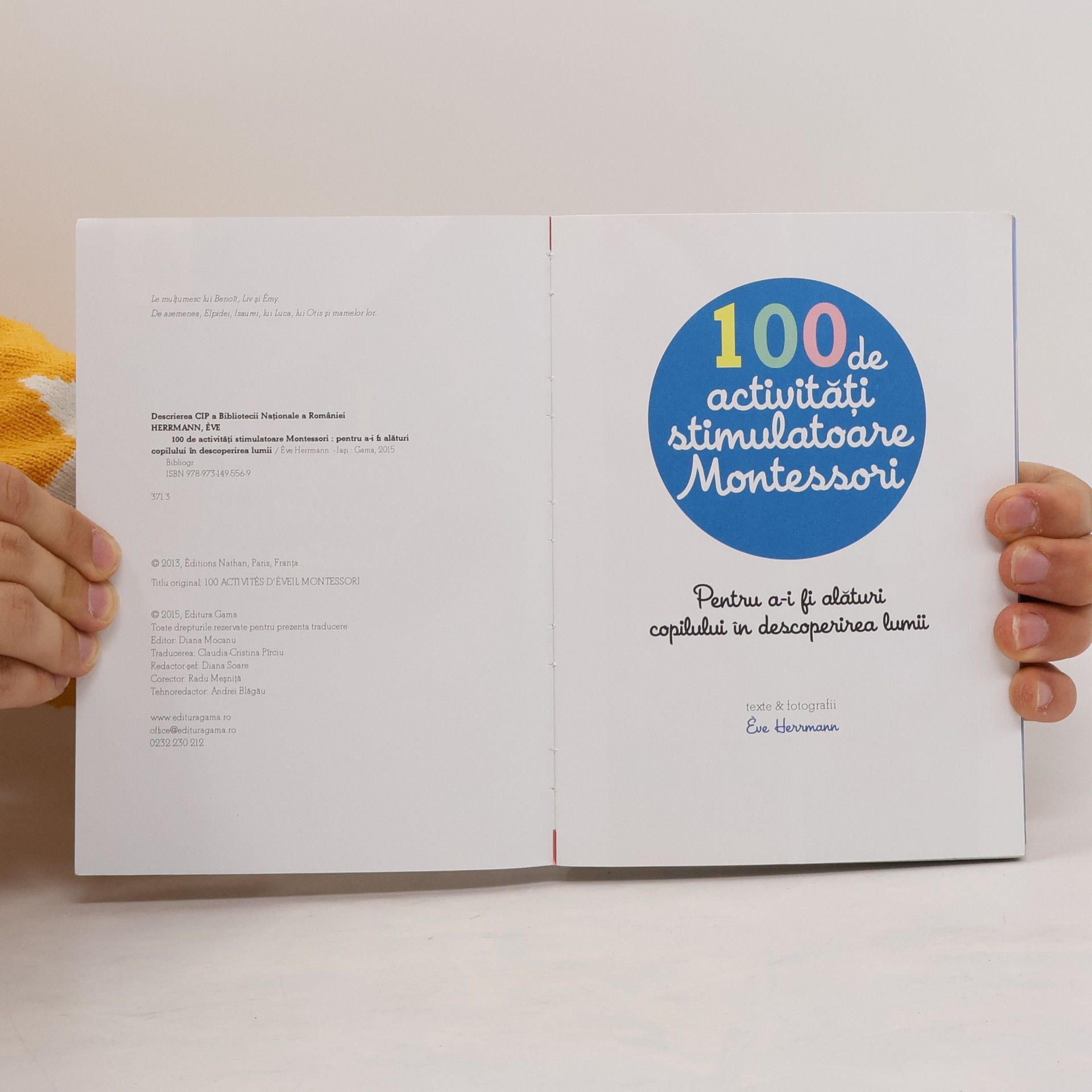 Ève Hermann 100 de activități stimulatoare Montessori