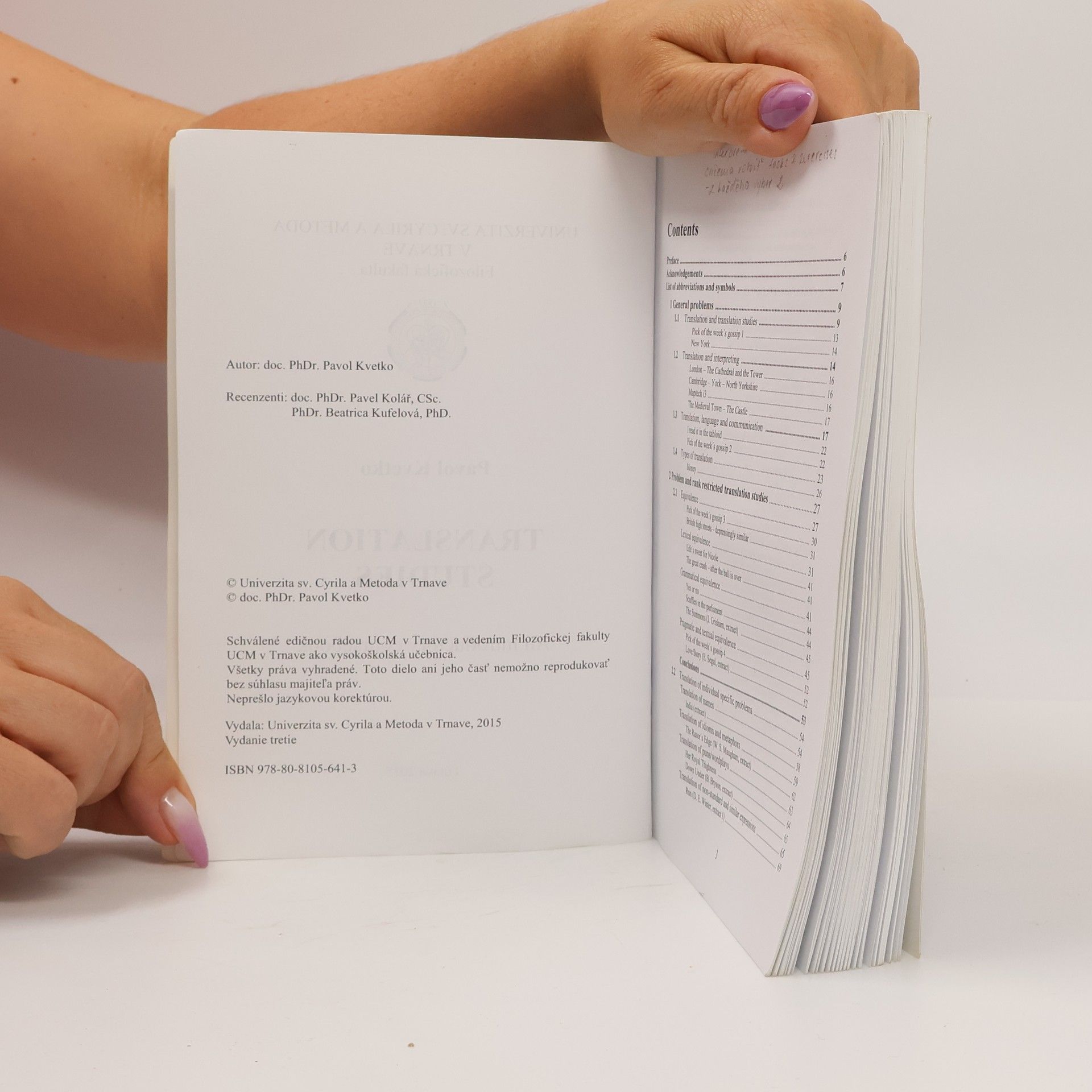 Pavol Kvetko Translation Studies