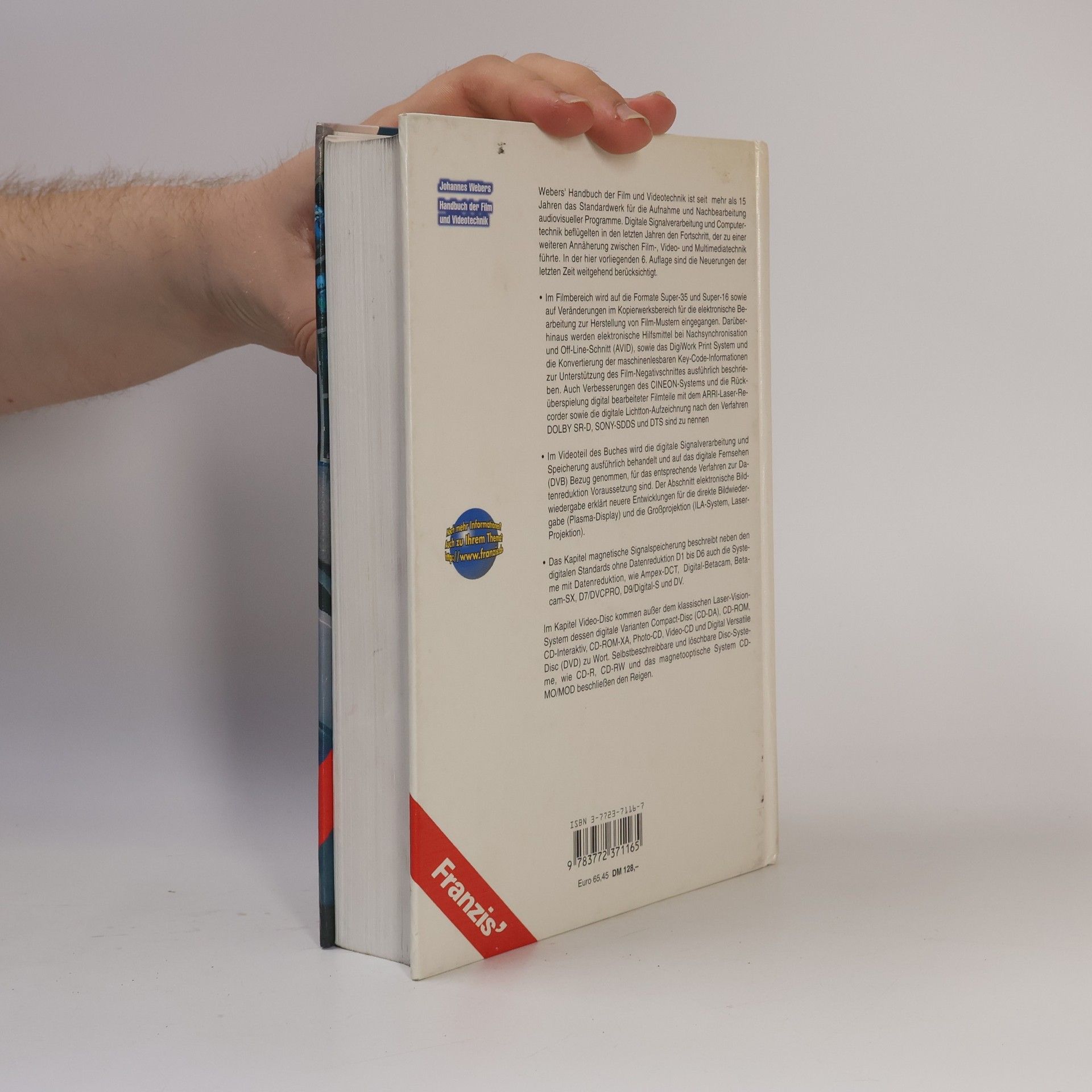 Johannes Webers Handbuch der Film- und Videotechnik