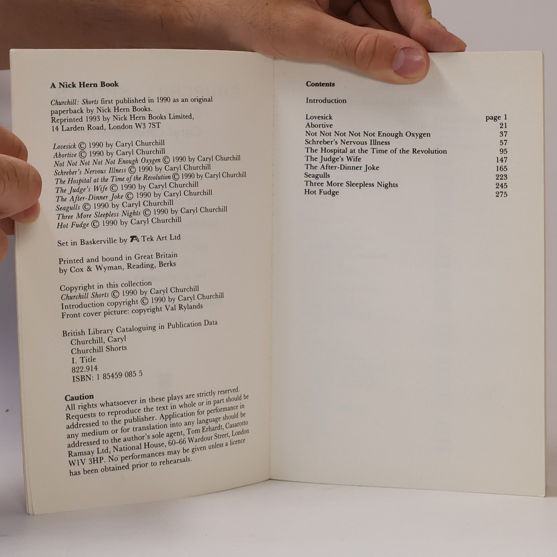 Caryl Churchill Shorts