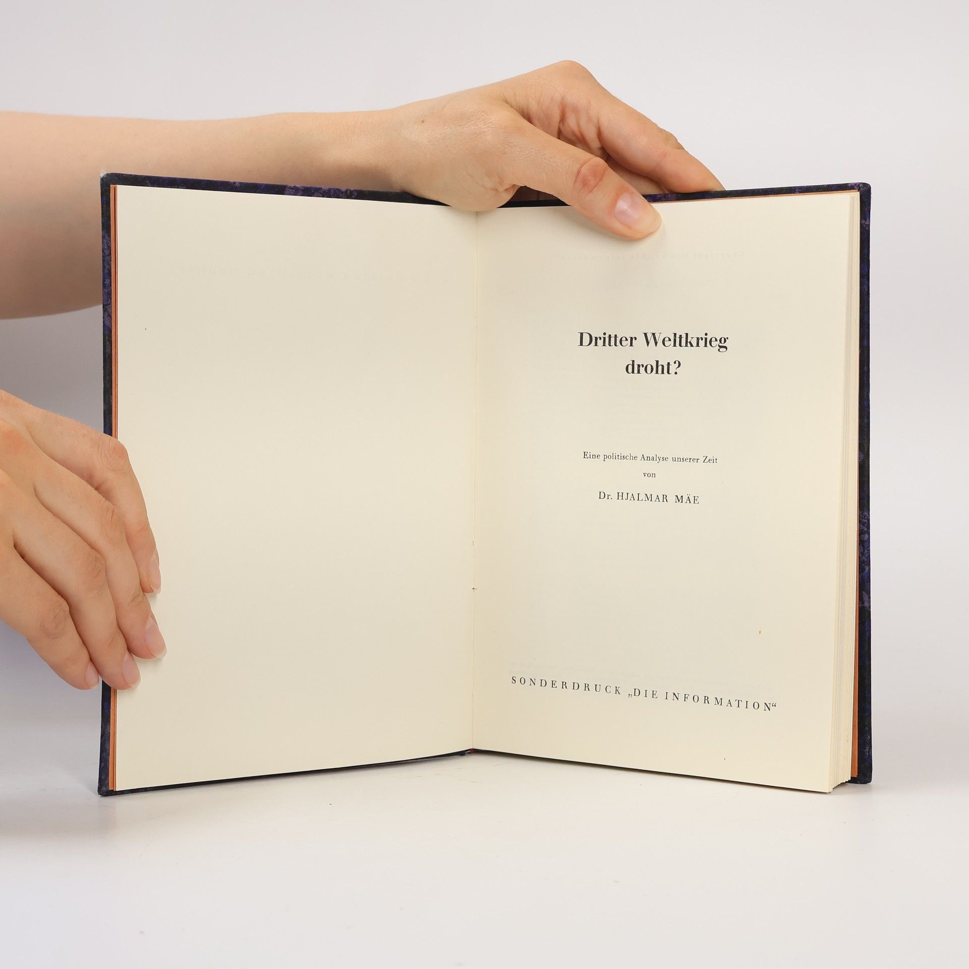 Various authors Dritter Weltkrieg droht?