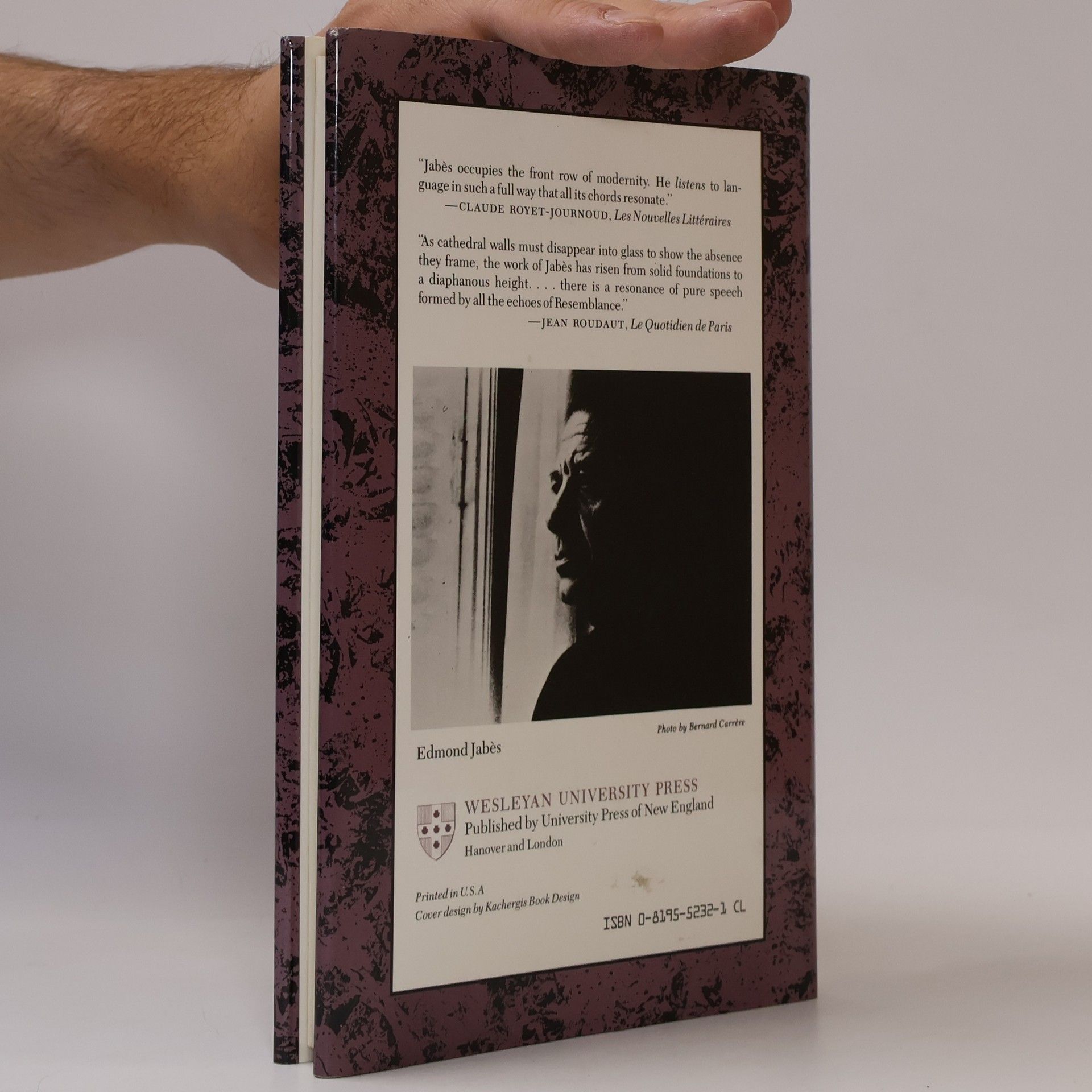 Edmond Jabès The Book of Resemblances