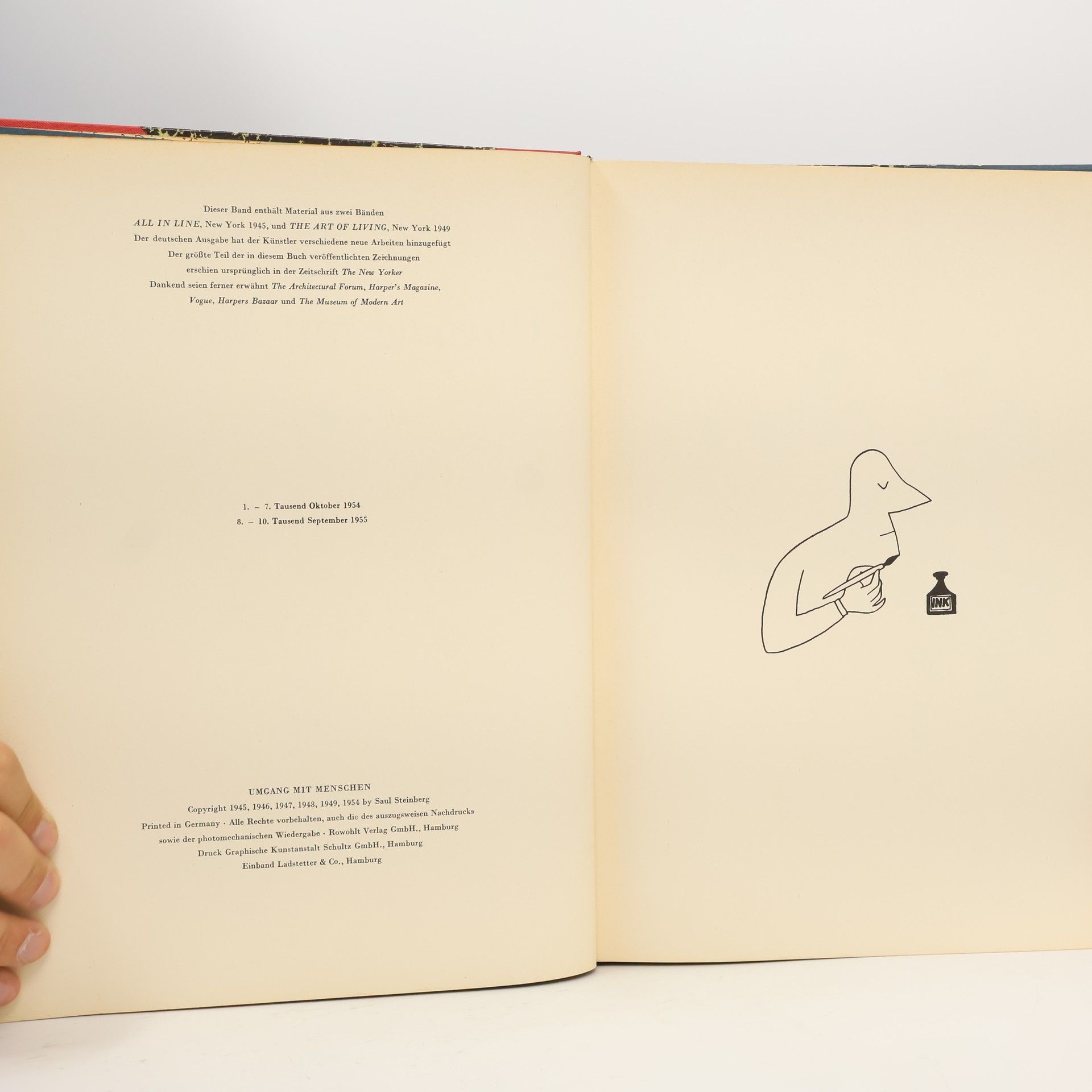 Saul Steinberg Steinberg's Umgang mit Menschen