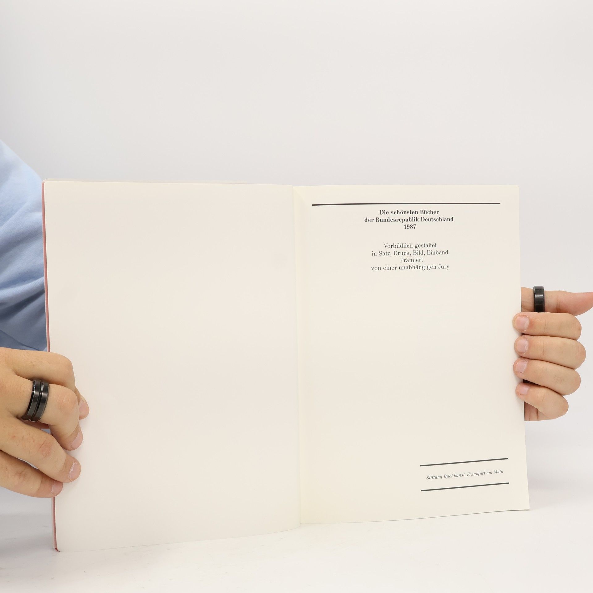 AA.VV. Die schönsten Bücher der Bundesrepublik Deutschland 1987