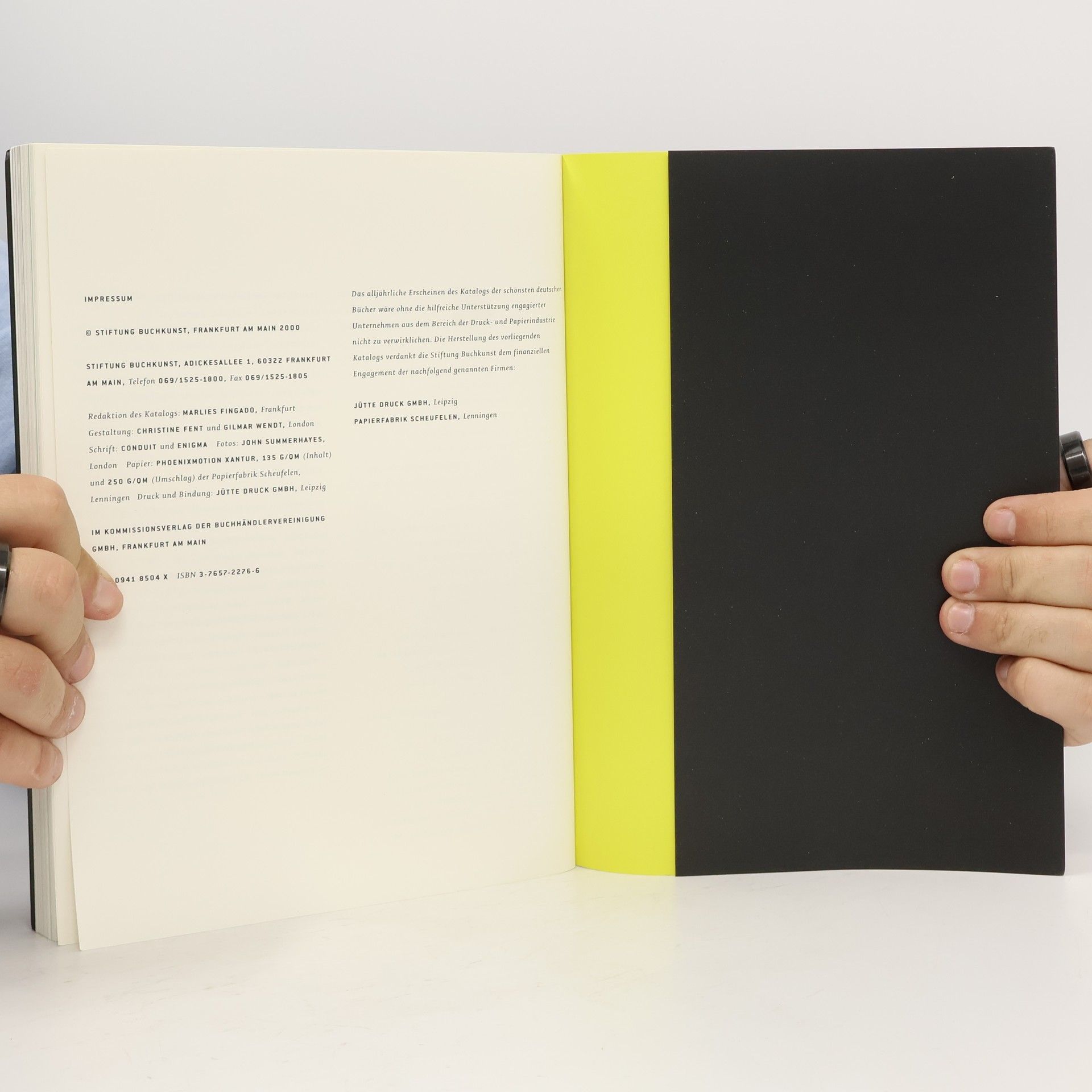 Marlies Fingado Die schönsten deutschen Bücher 1999.