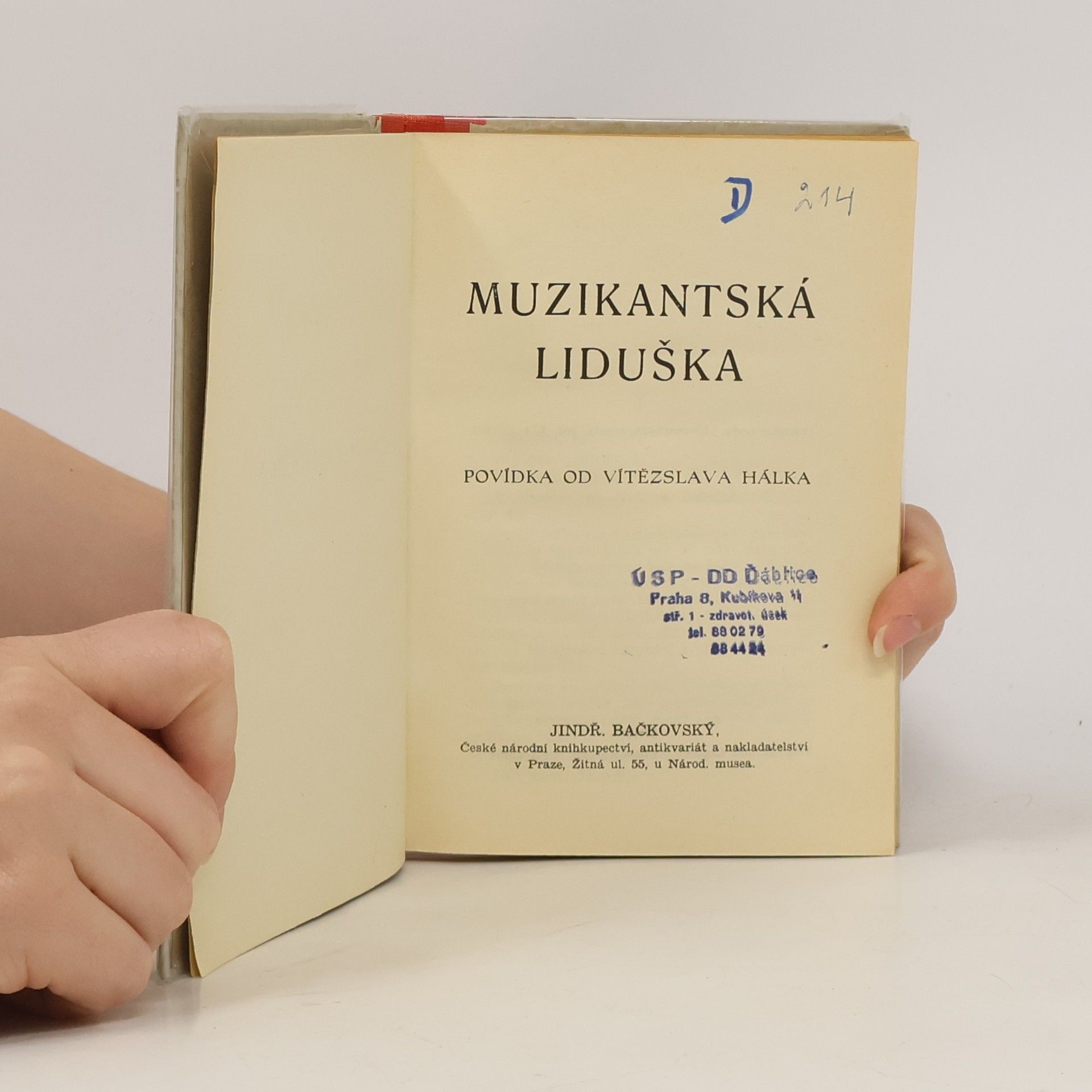 Vítězslav Hálek Odkaz národu. Muzikantská Liduška