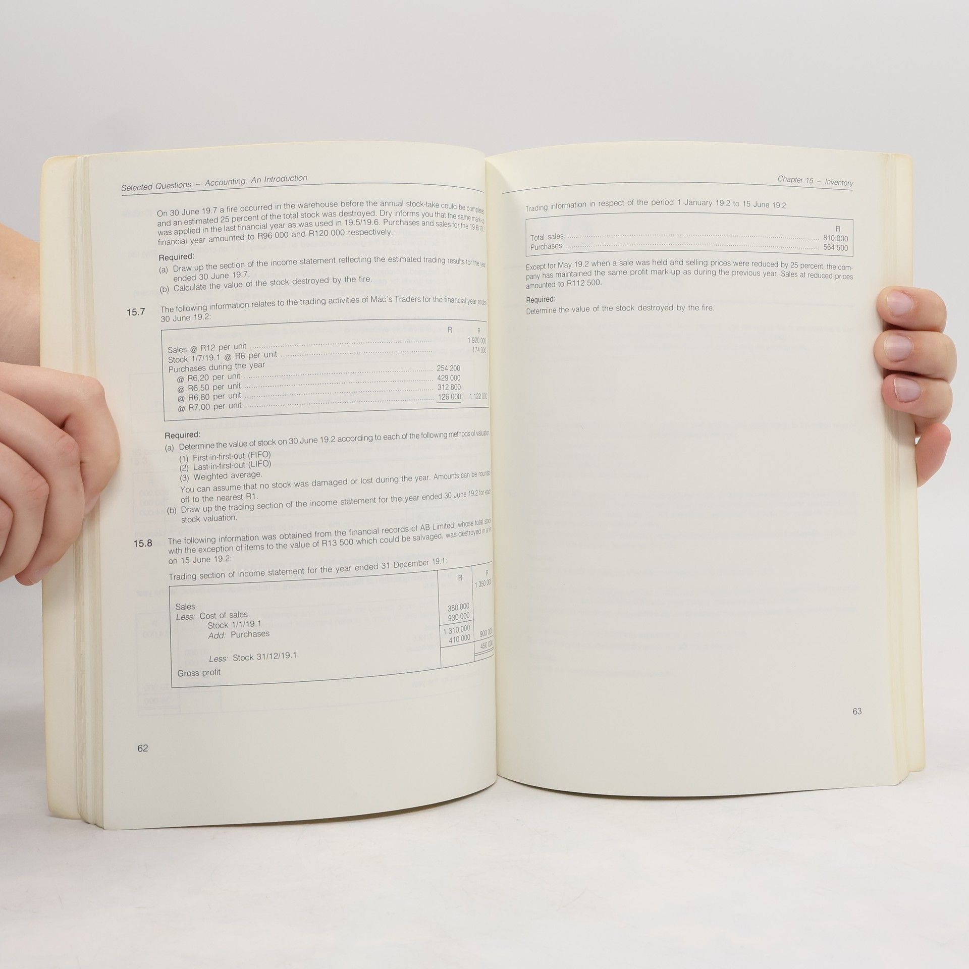 Max Antony Faul Selected Questions