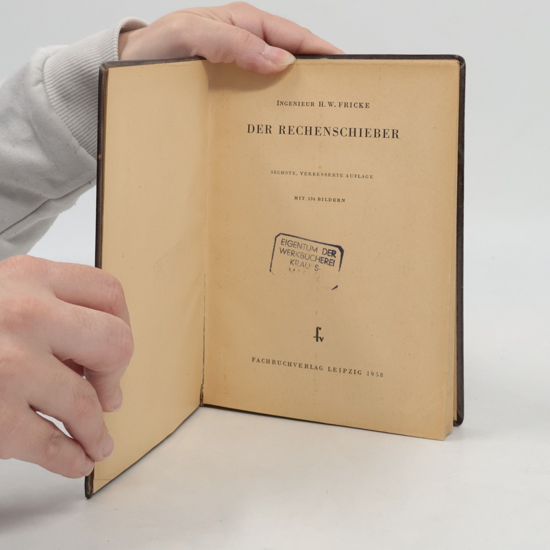 H.W.Fricke Der rechenschieber