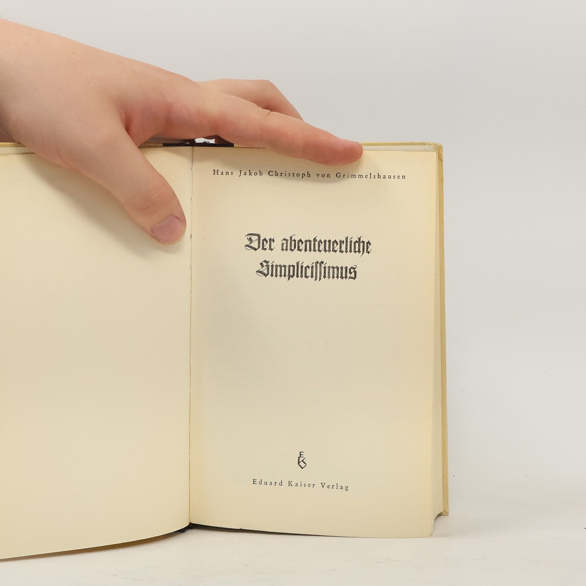 Hans Jakob Christoffel von Grimmelshausen Der abenteuerliche Simplicissmus