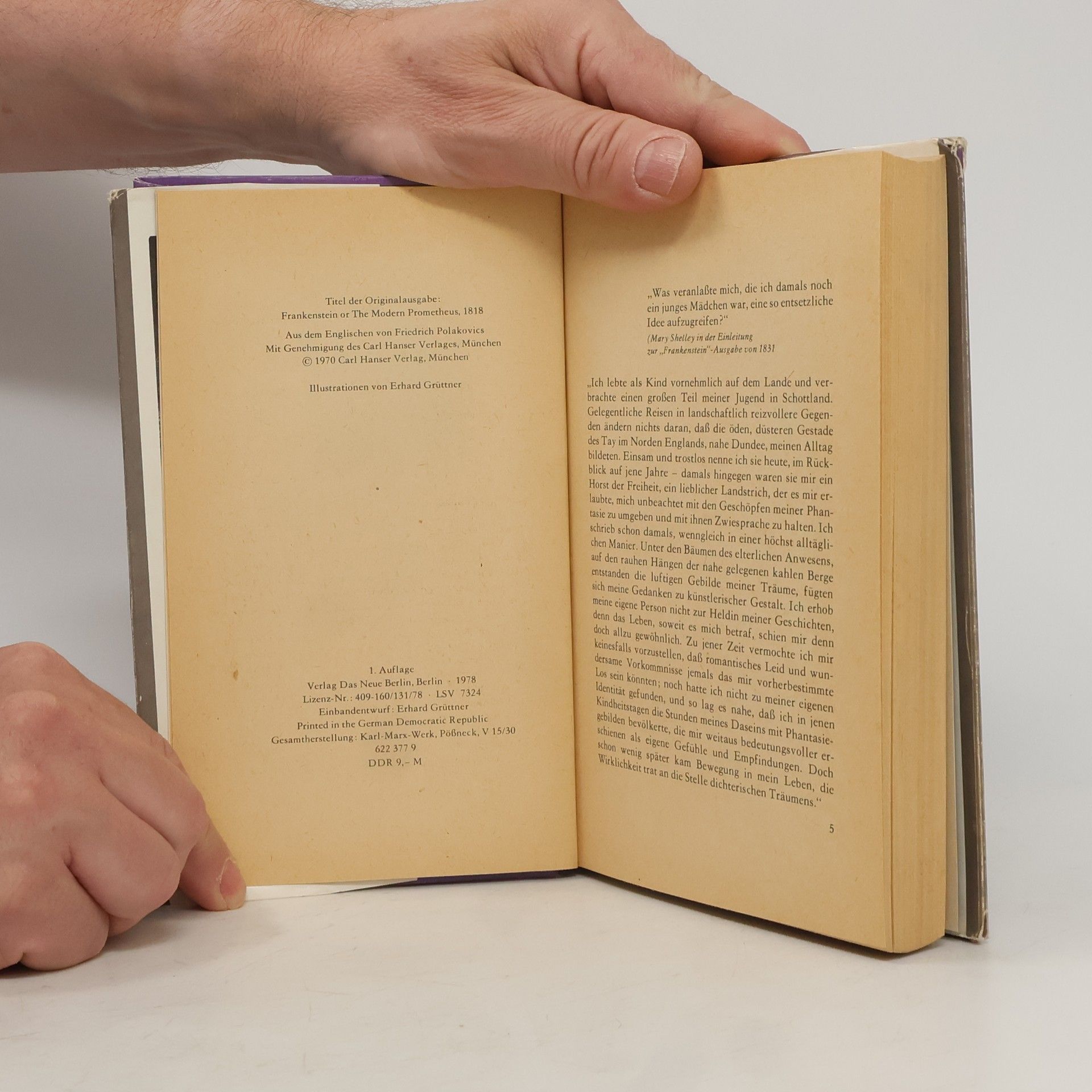 Mrs Mary Wollstonecraft Shelley Frankenstein oder Der neue Prometheus
