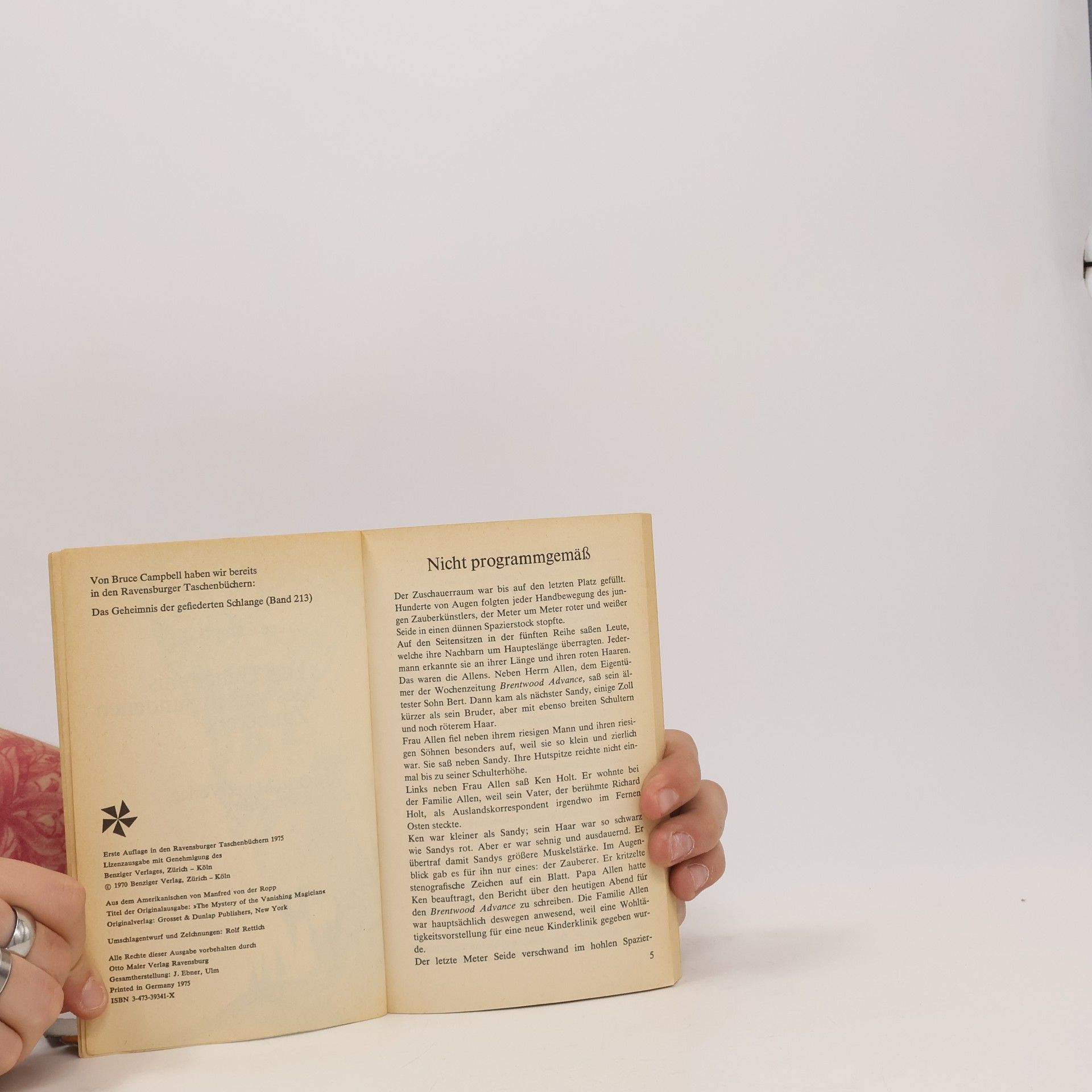 Bruce Campbell Ravensburger Taschenbücher - 341: Das Geheimnis des verschwundenen Zauberers