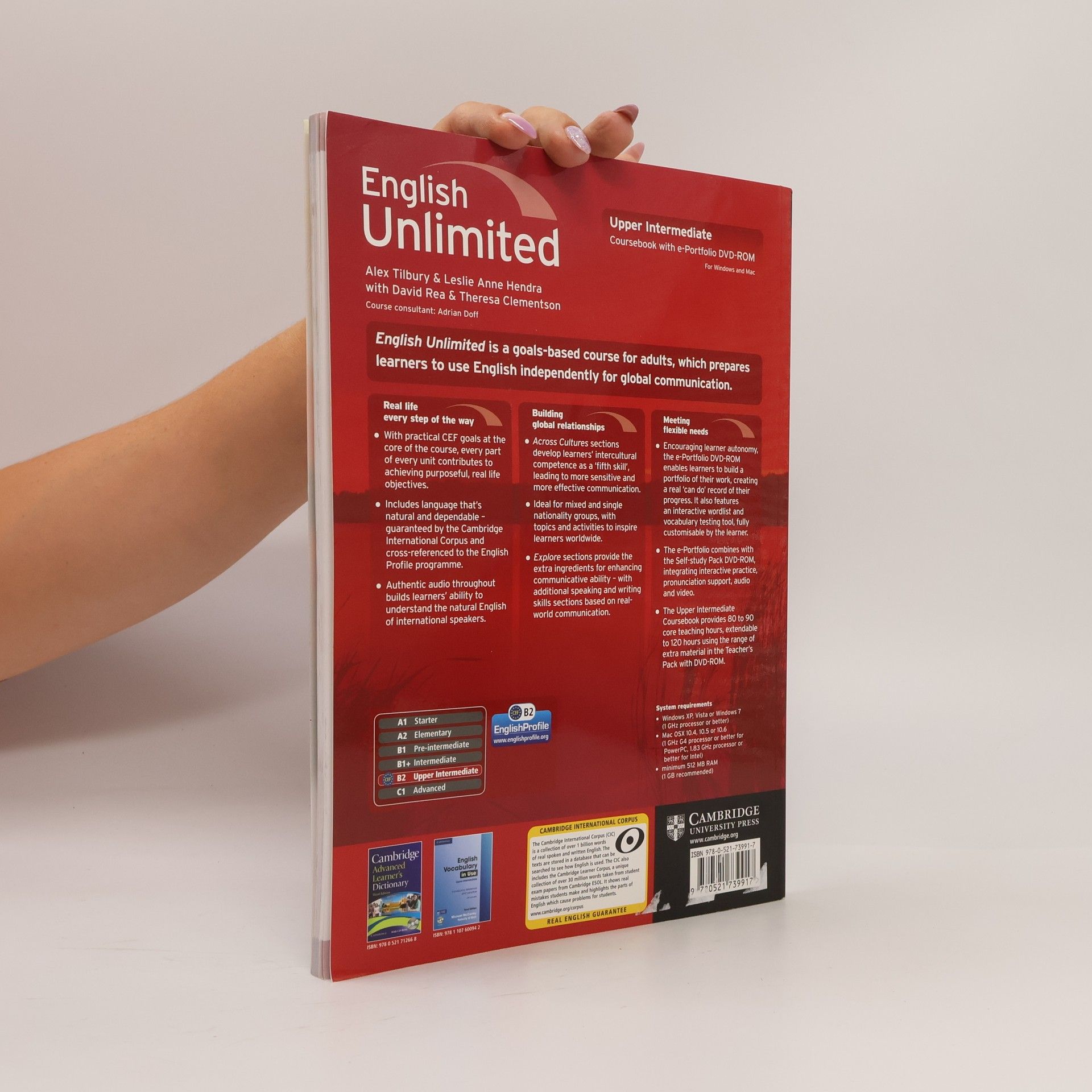 Alex Tilbury English unlimited. B2, Upper Intermediate Coursebook with e-Portfolio