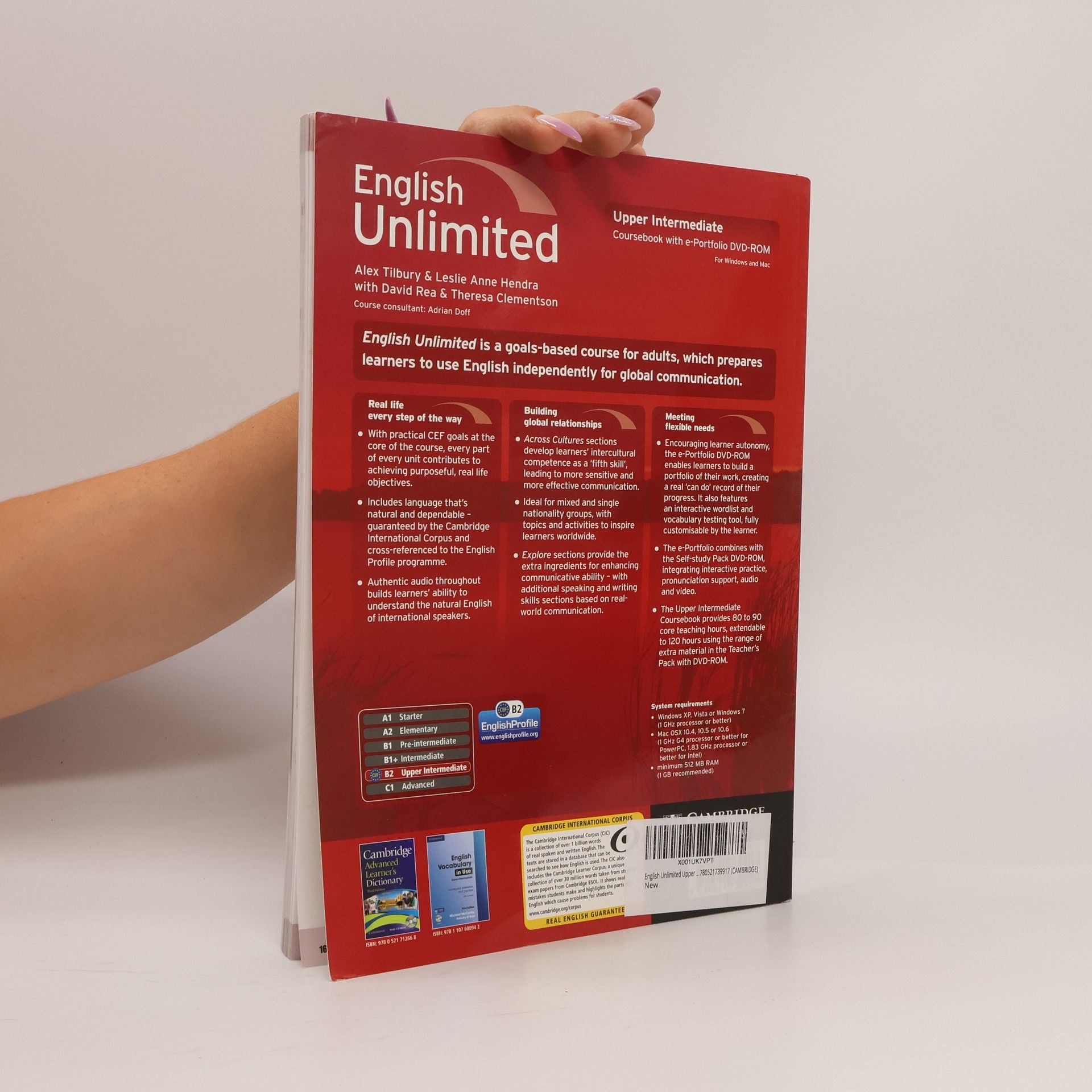 Alex Tilbury English unlimited. B2, Upper Intermediate Coursebook with e-Portfolio