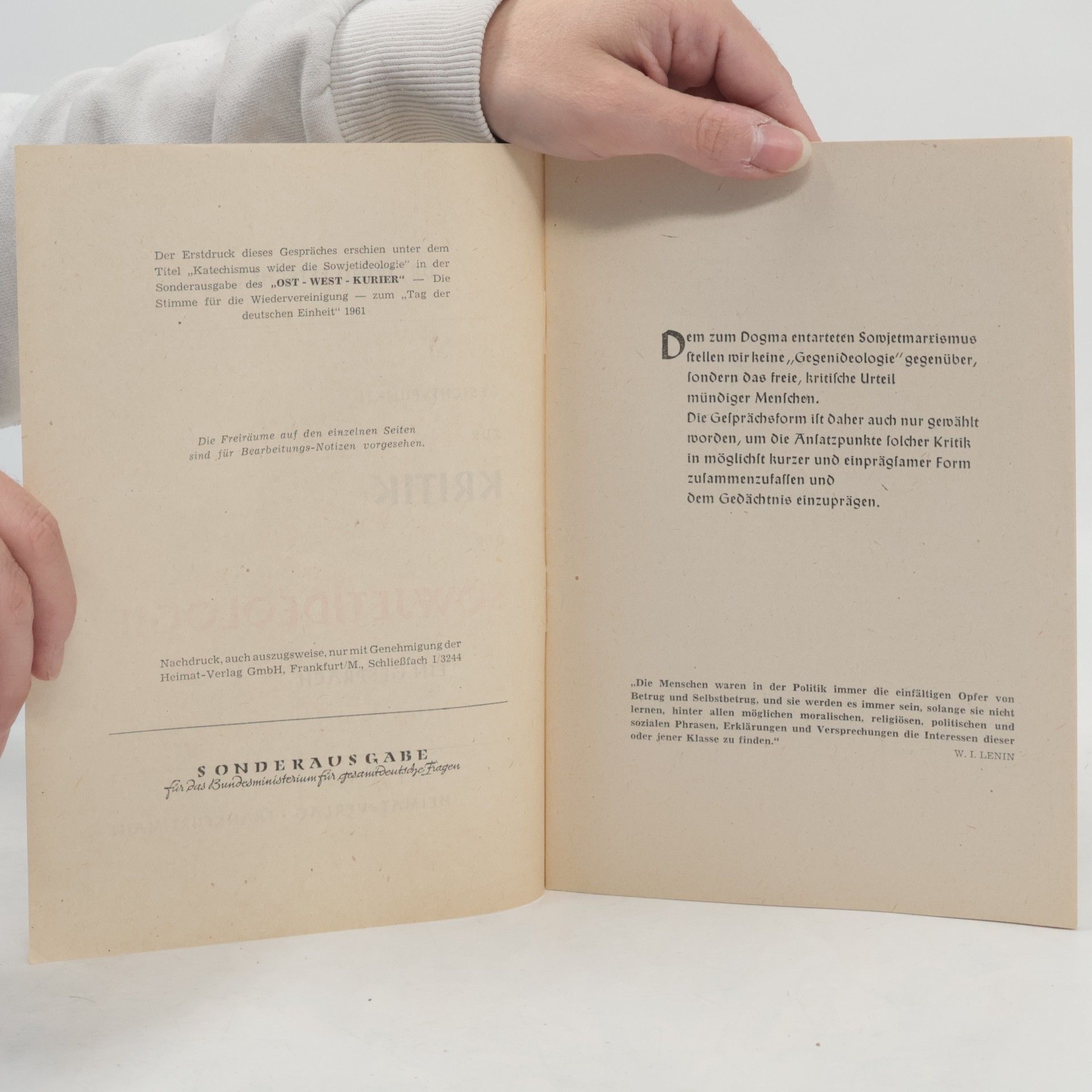 Iring Fetscher Zur kritik der sowjetideologie