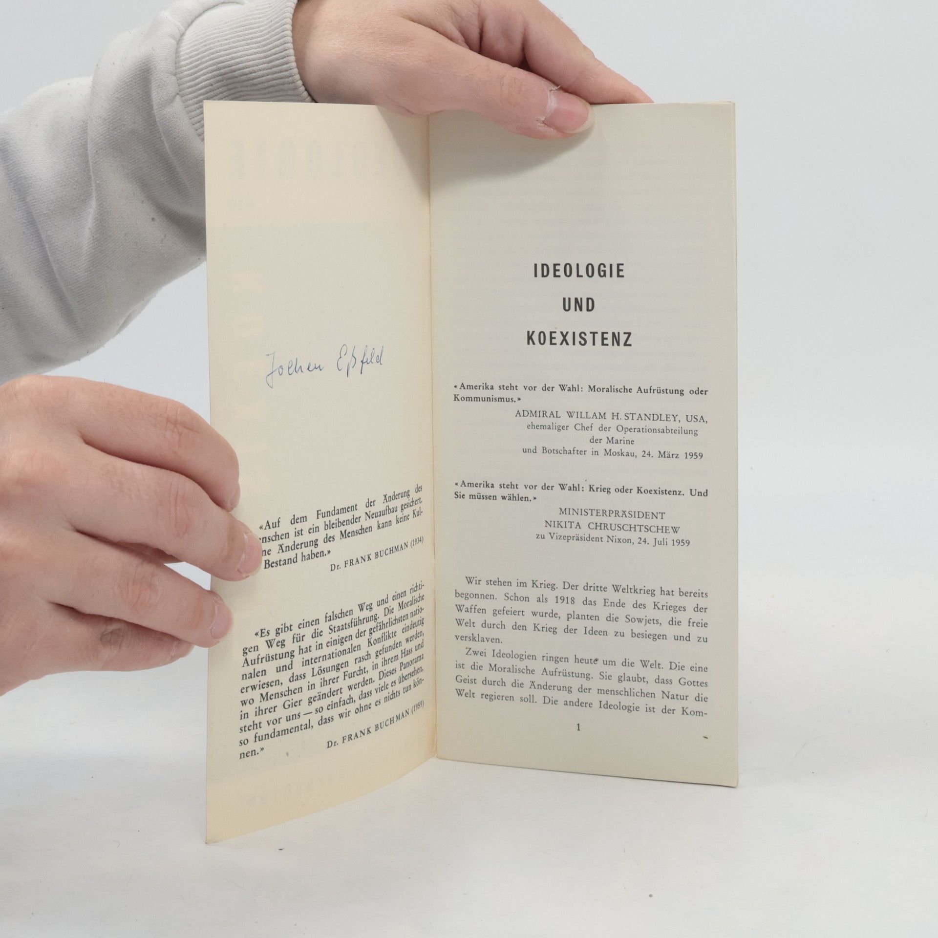 Autorenkollektiv Ideologie und koexistenz