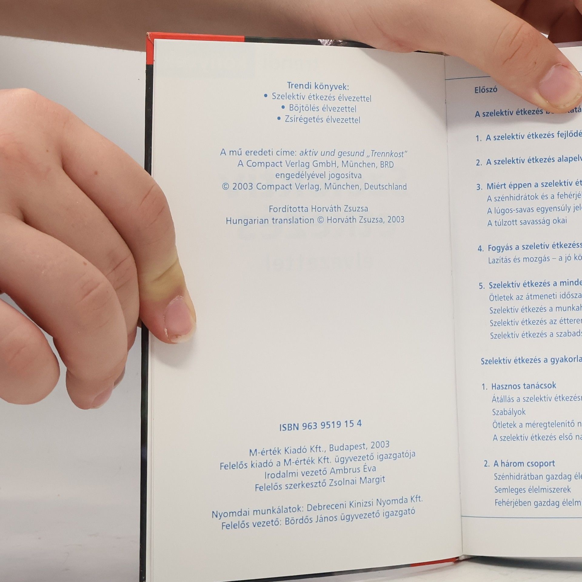 Autorenkollektiv Szelektív étkezés élvezettel