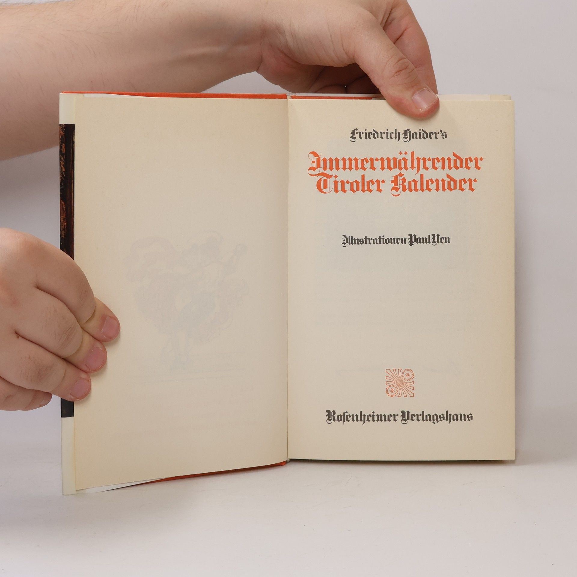 Friedrich Haider Immerwährender Tiroler Kalender