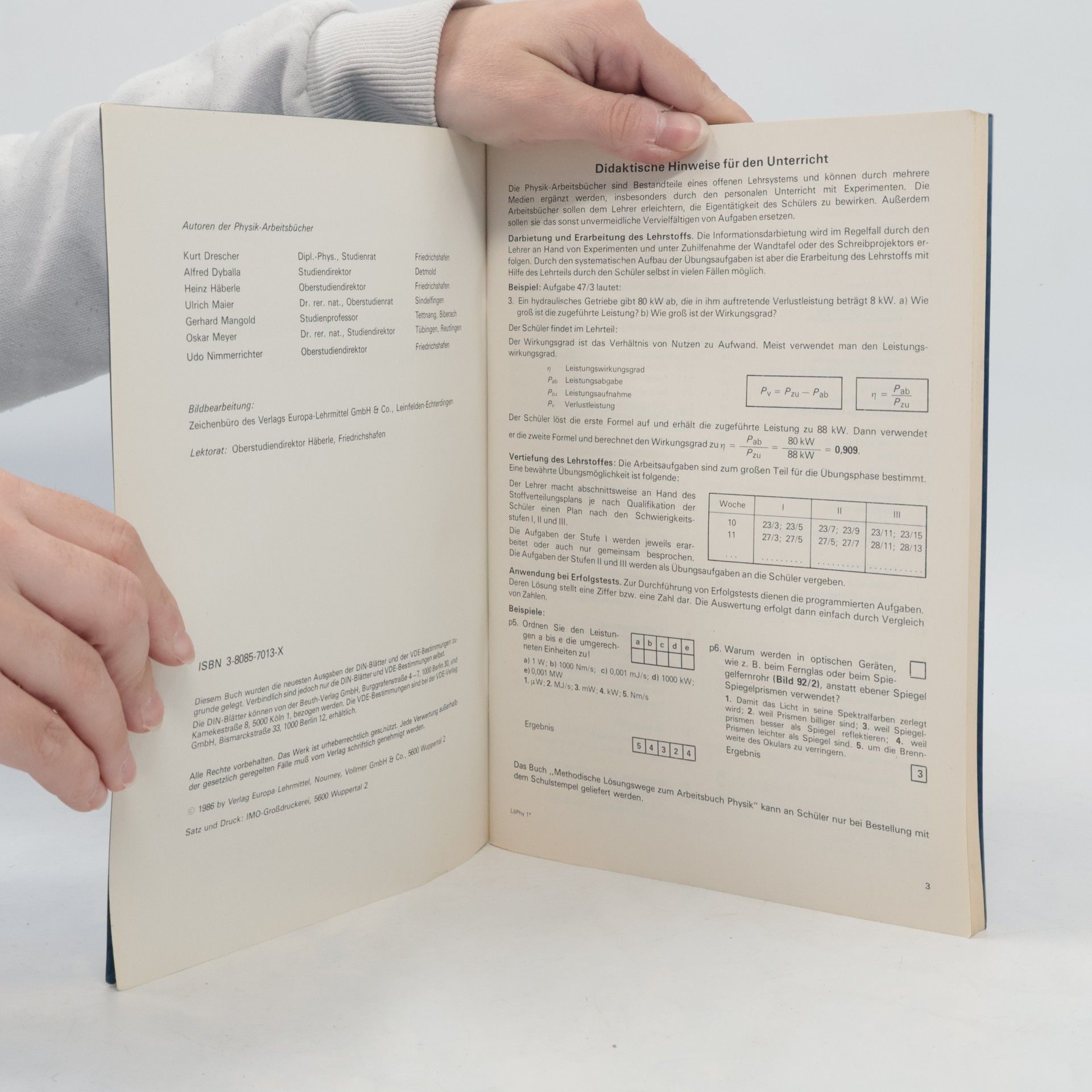 Heinz O. Häberle Europa-Fachbuchreihe: Arbeitsbuch Physik