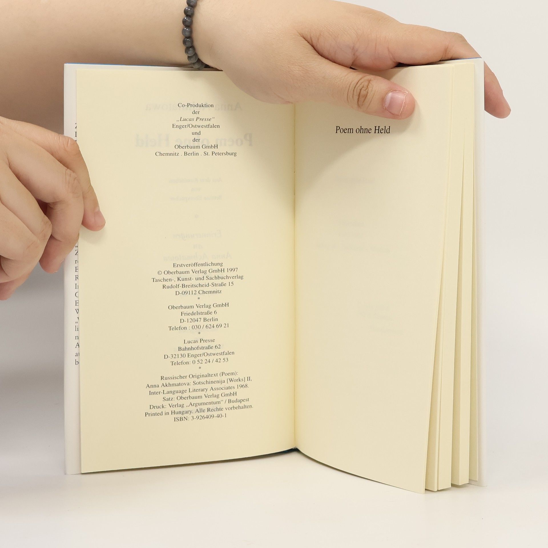 Anna Andrejewna Achmatowa Poem ohne Held