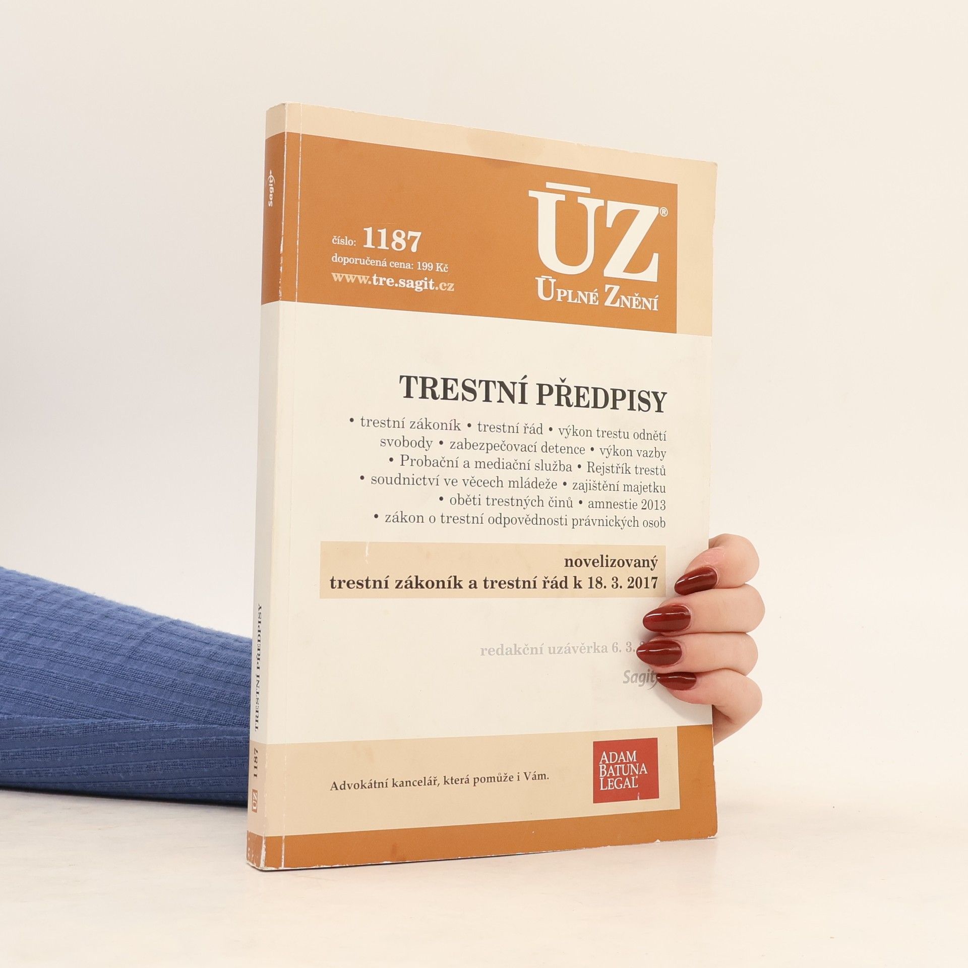 Kolektiv autorů Trestní předpisy [ÚZ 2017 č. 1187]