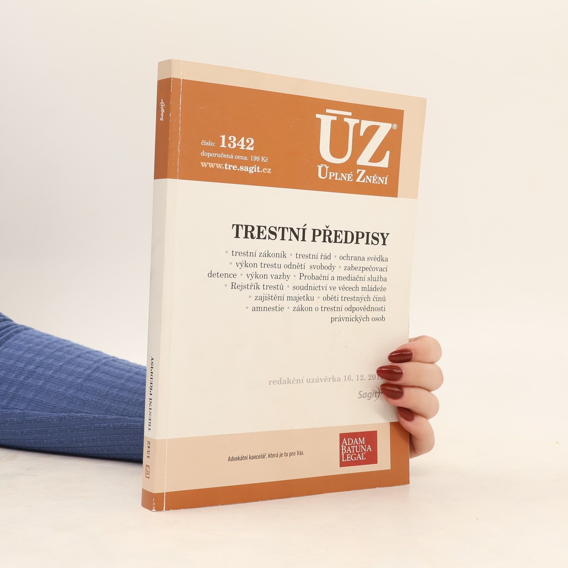 Kolektiv autorů Trestní předpisy [ÚZ 2019 č. 1342]