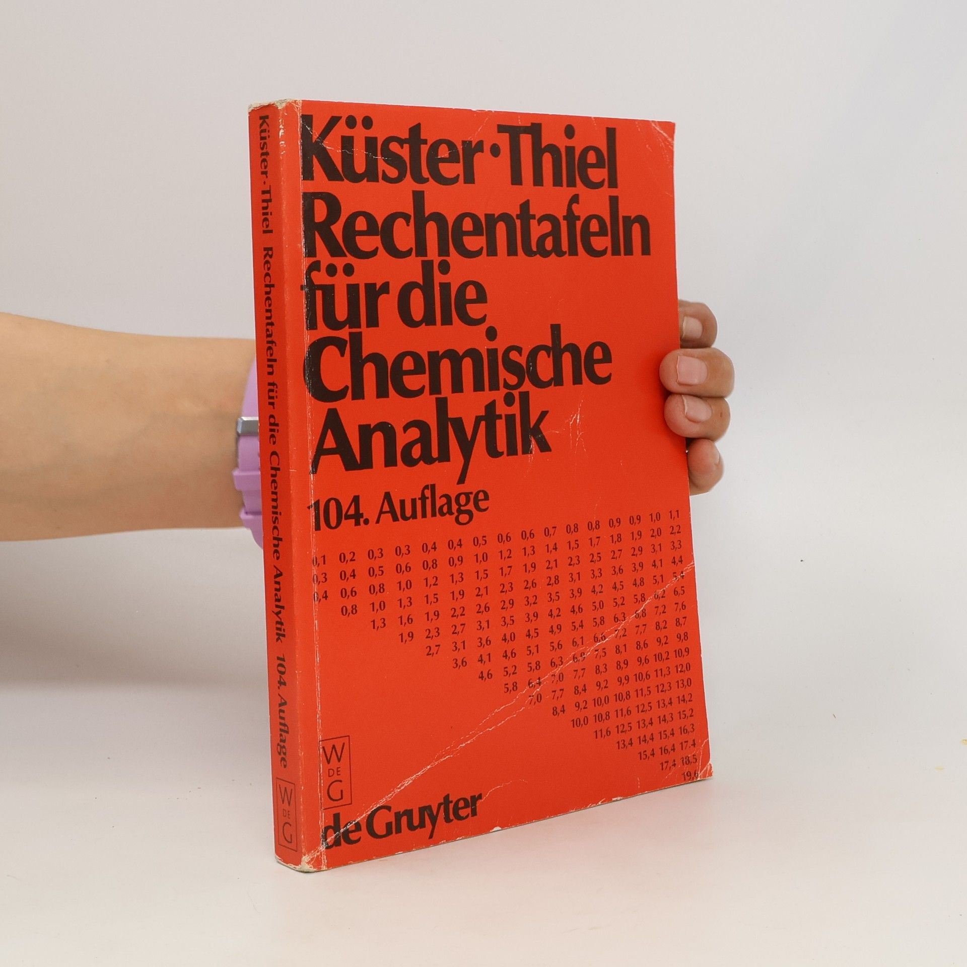 Alfred Thiel Rechentafeln für die chemische Analytik