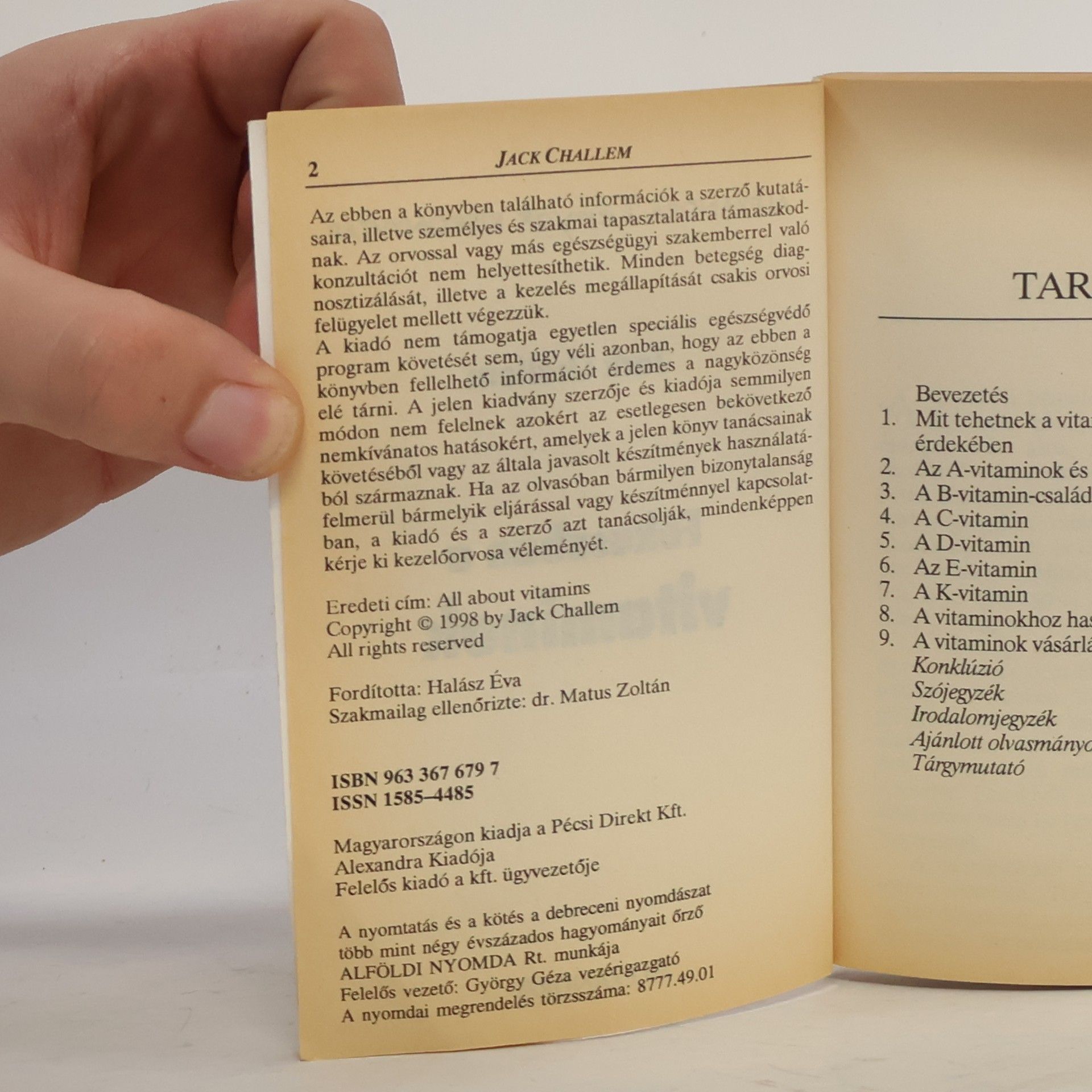 Jack Challem Fókuszban a vitaminok