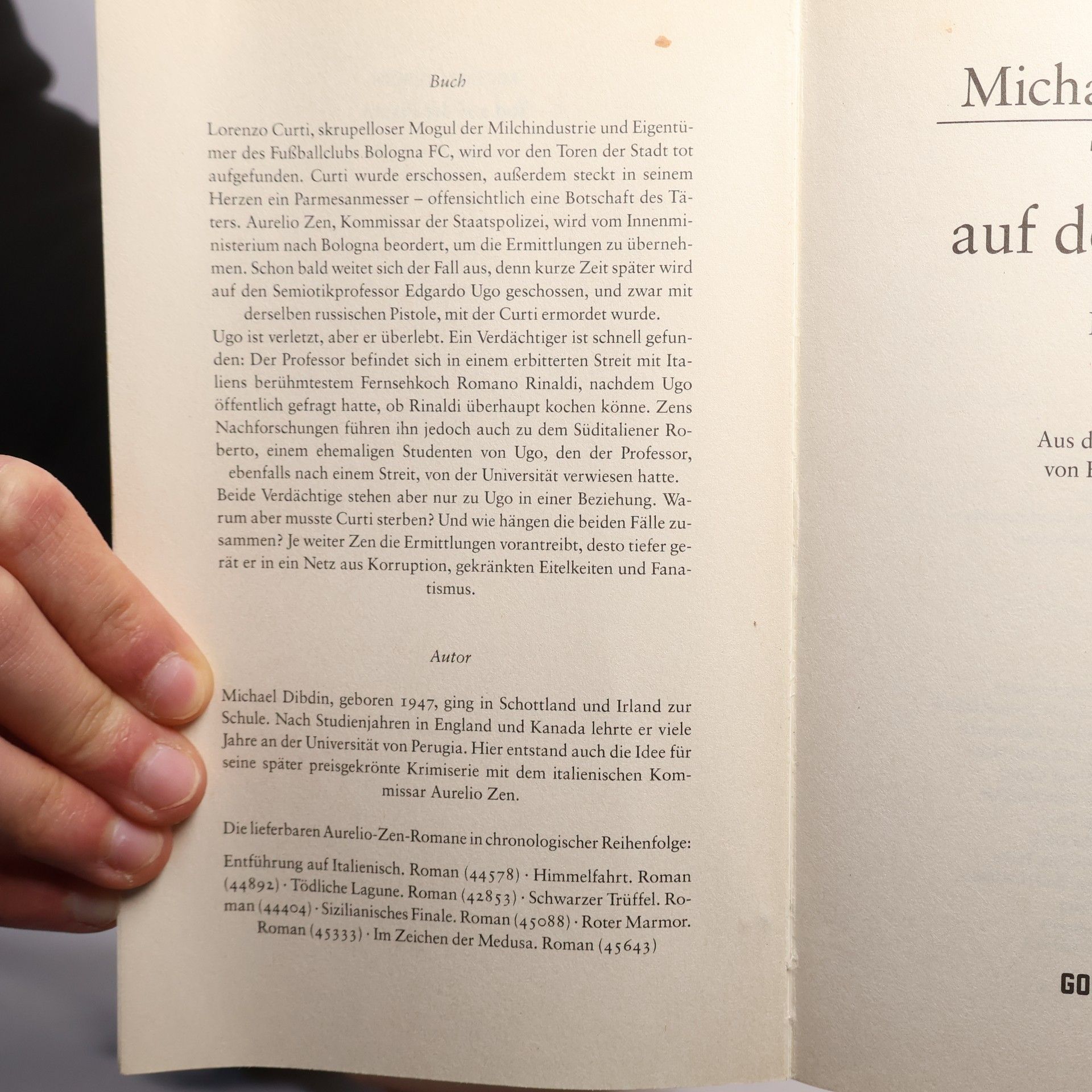 Michael Dibdin Tod auf der Piazza