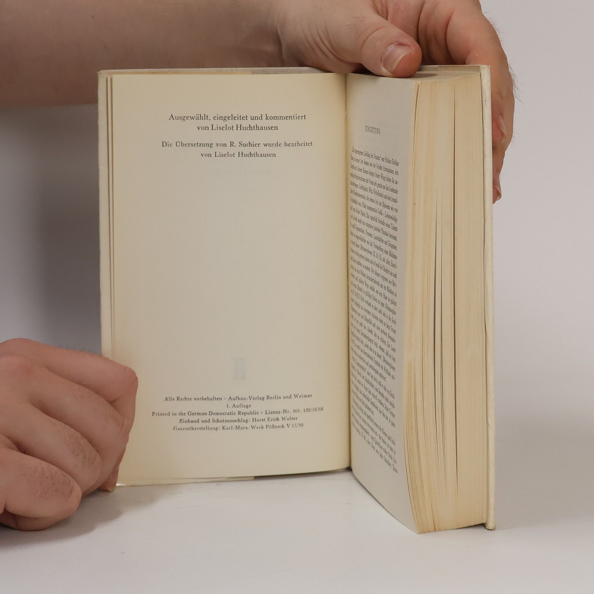 Publius Ovidius Naso Ovid, Werke Band 1: Verwandlungen