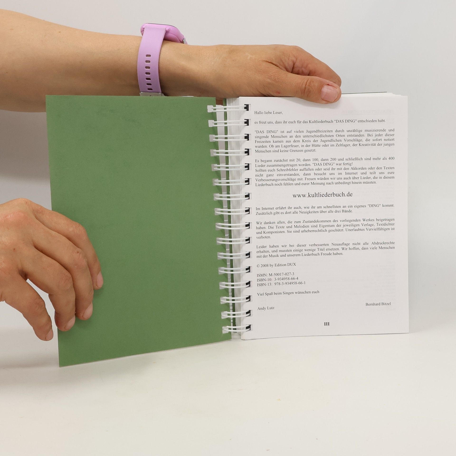 Andreas Lutz Das Ding 5 – Kultliederbuch
