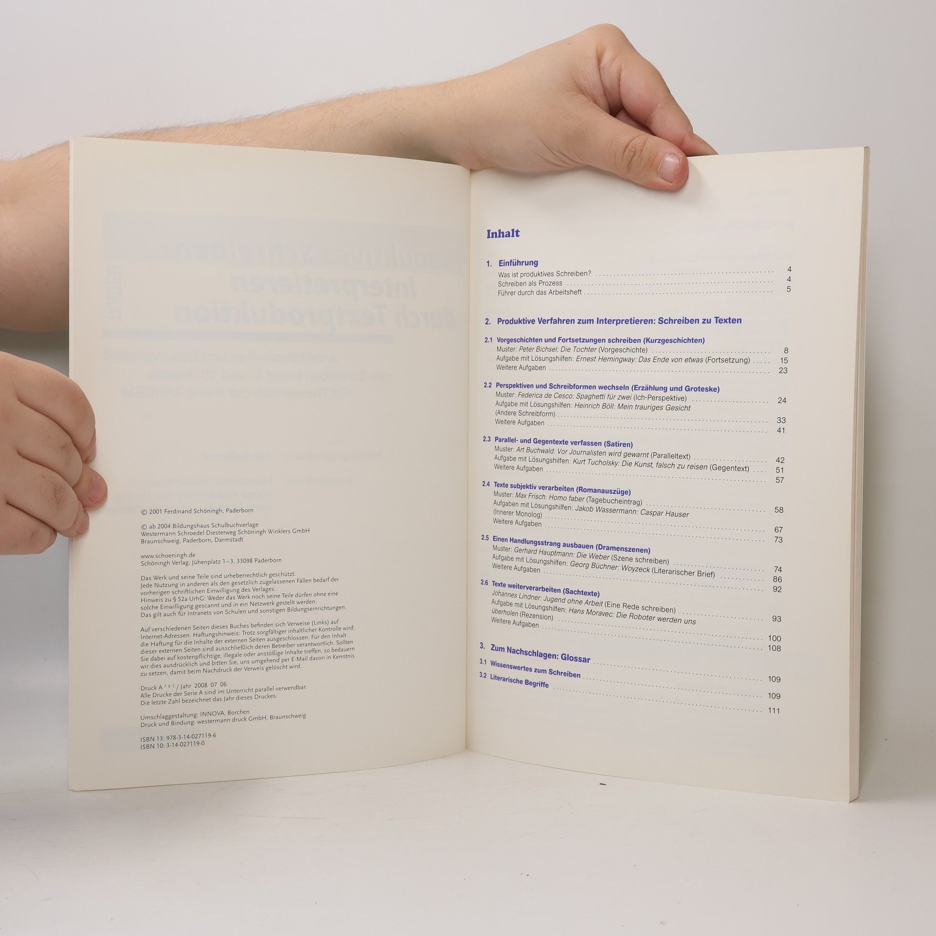 Helmut Alle Tandem: Produktives Schreiben: Interpretieren durch Textproduktion