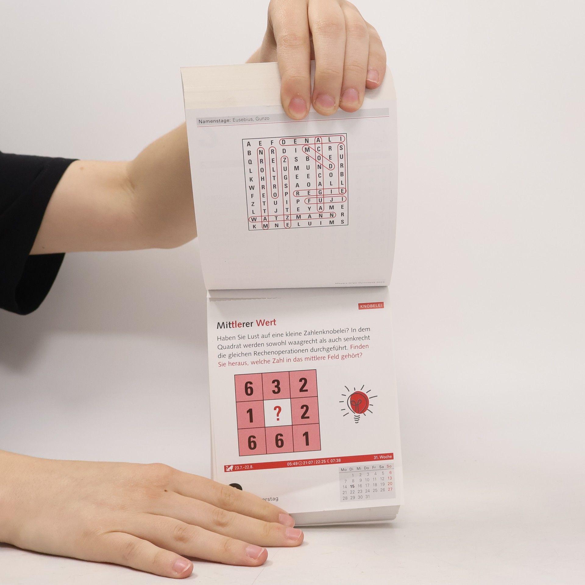 Philip Kiefer Meyers Grips-Gymnastik Tagesabreißkalender 2023