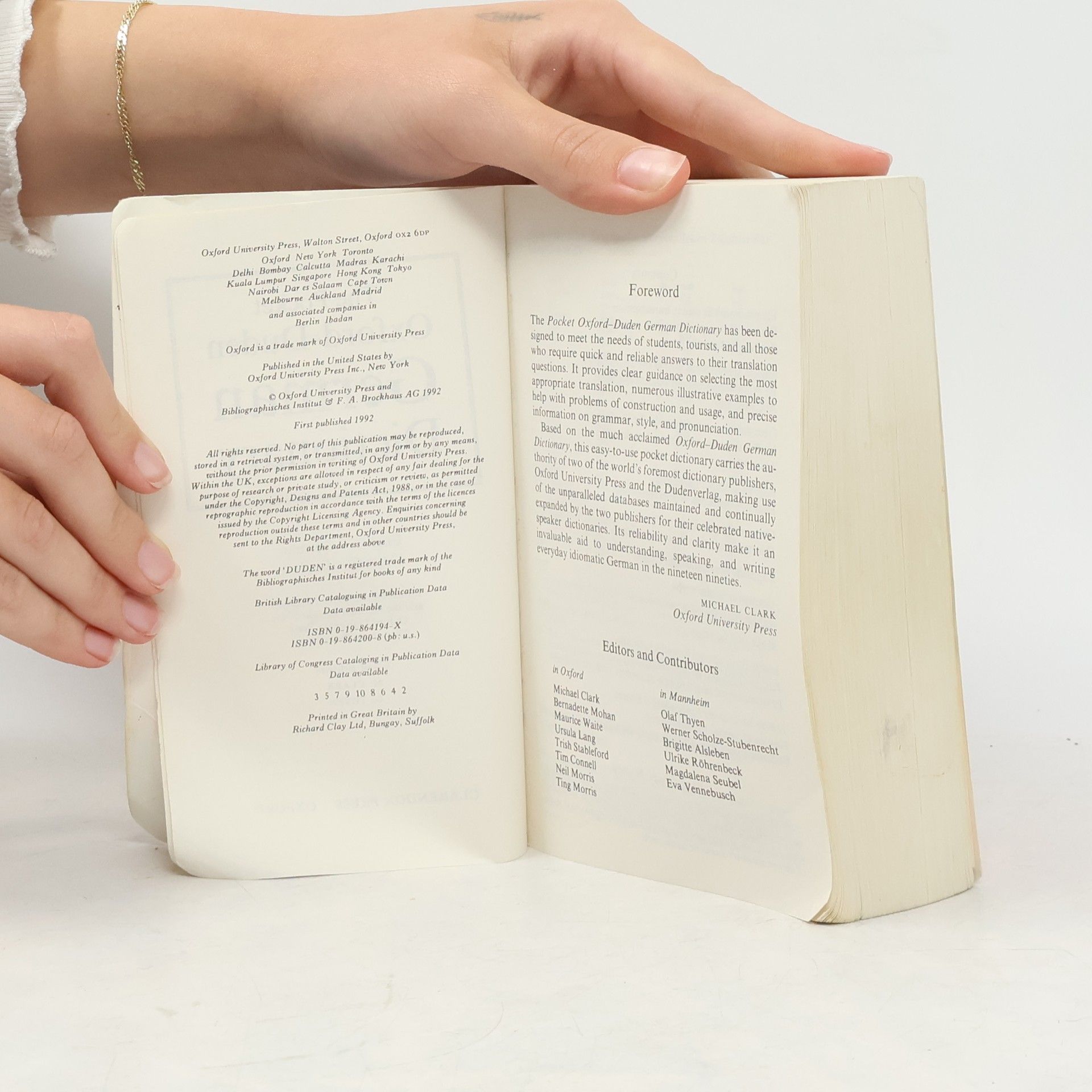 Michael Clark The Pocket Oxford-Duden German Dictionary