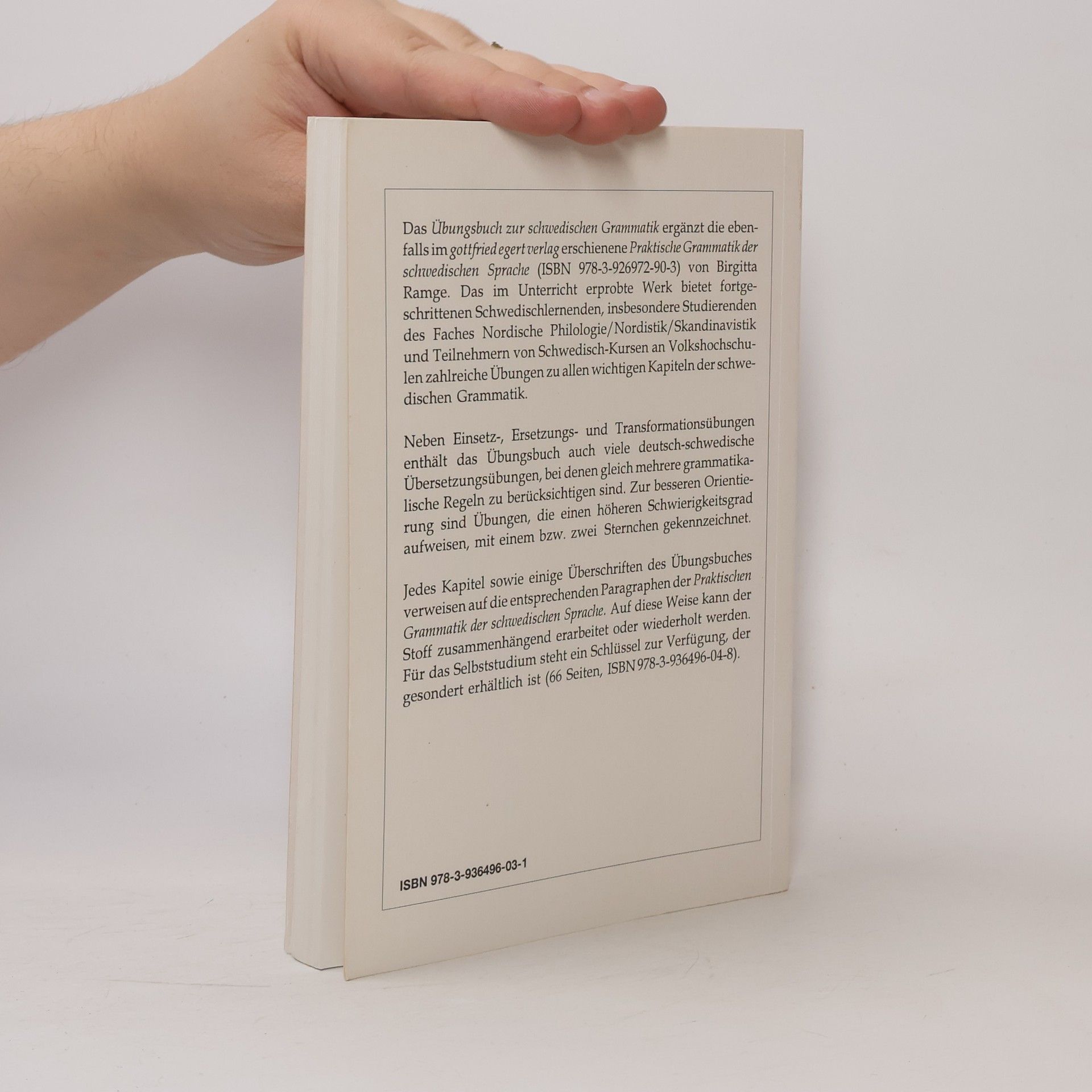 Birgitta Ramge Übungsbuch zur schwedischen Grammatik