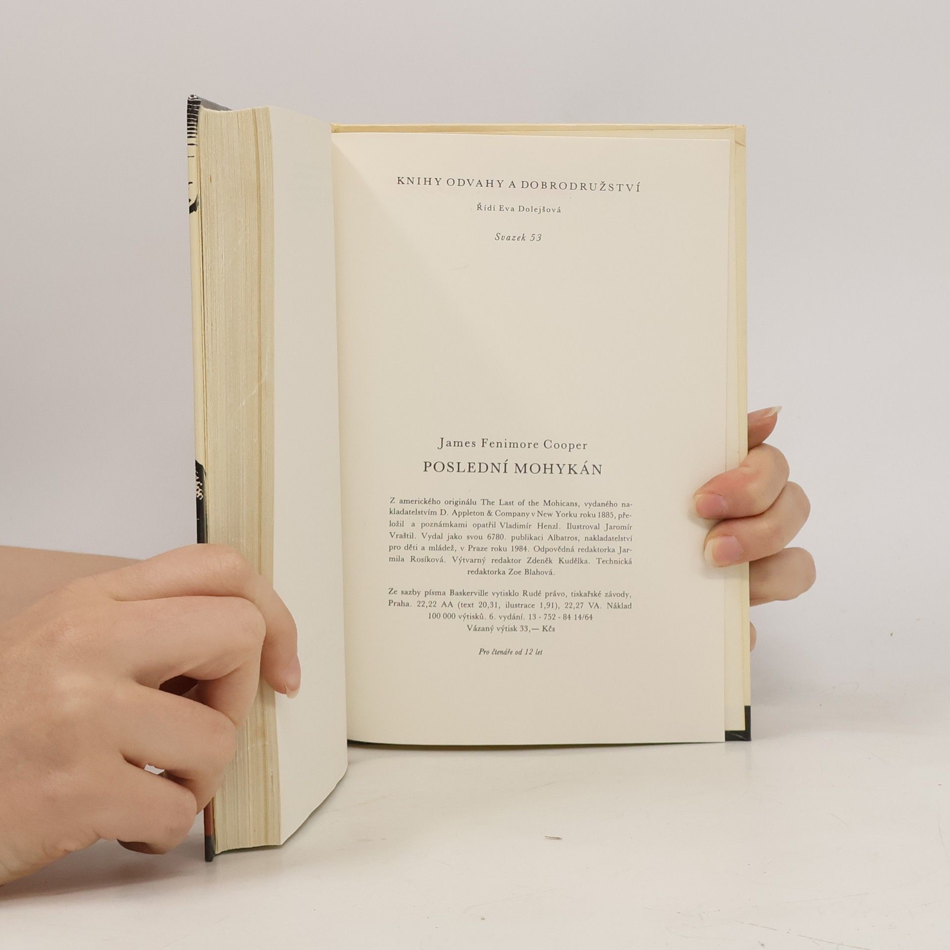 James Fenimore Cooper Poslední Mohykán