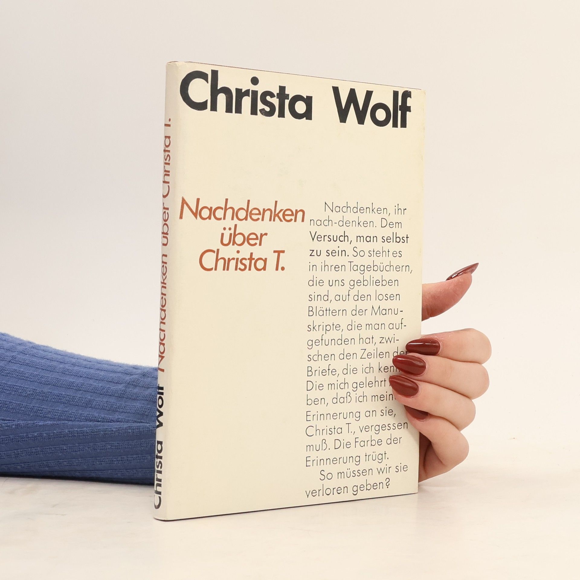Christa Wolf Nachdenken über Christa T.