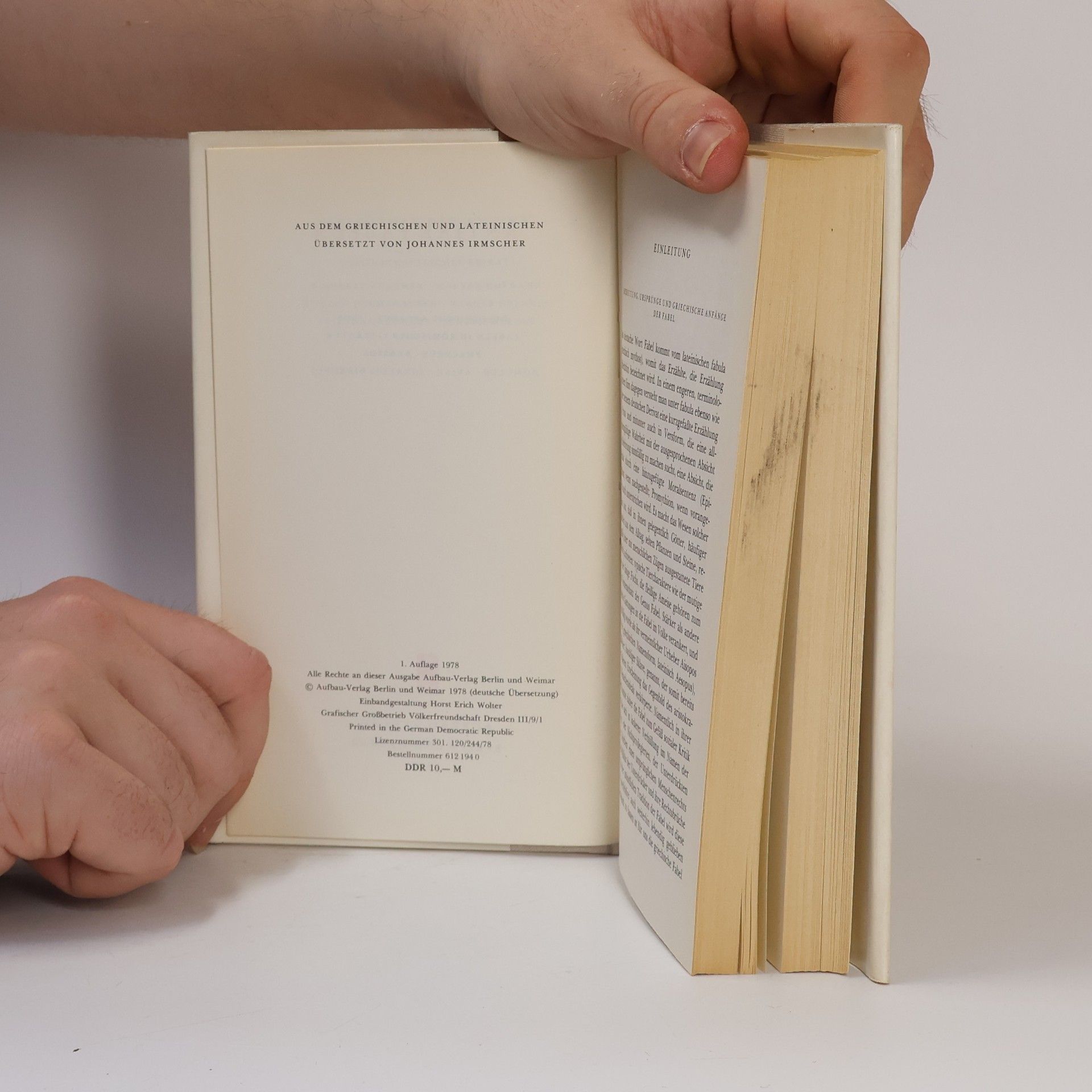 Various authors Bibliothek der Antike. Antike Fabeln