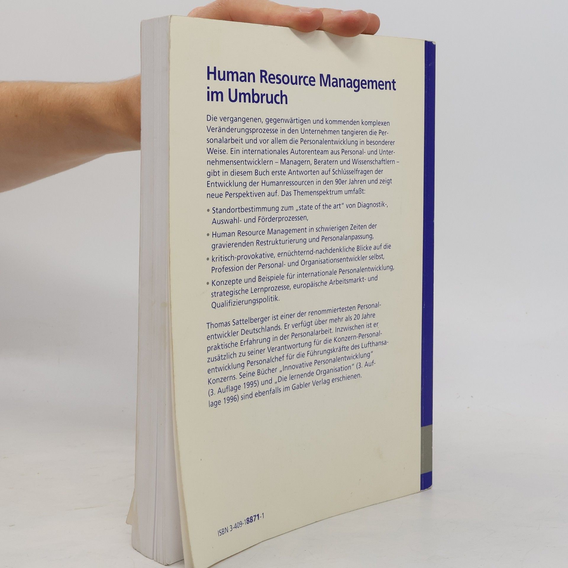 Thomas Sattelberger Human-Resource-Management im Umbruch