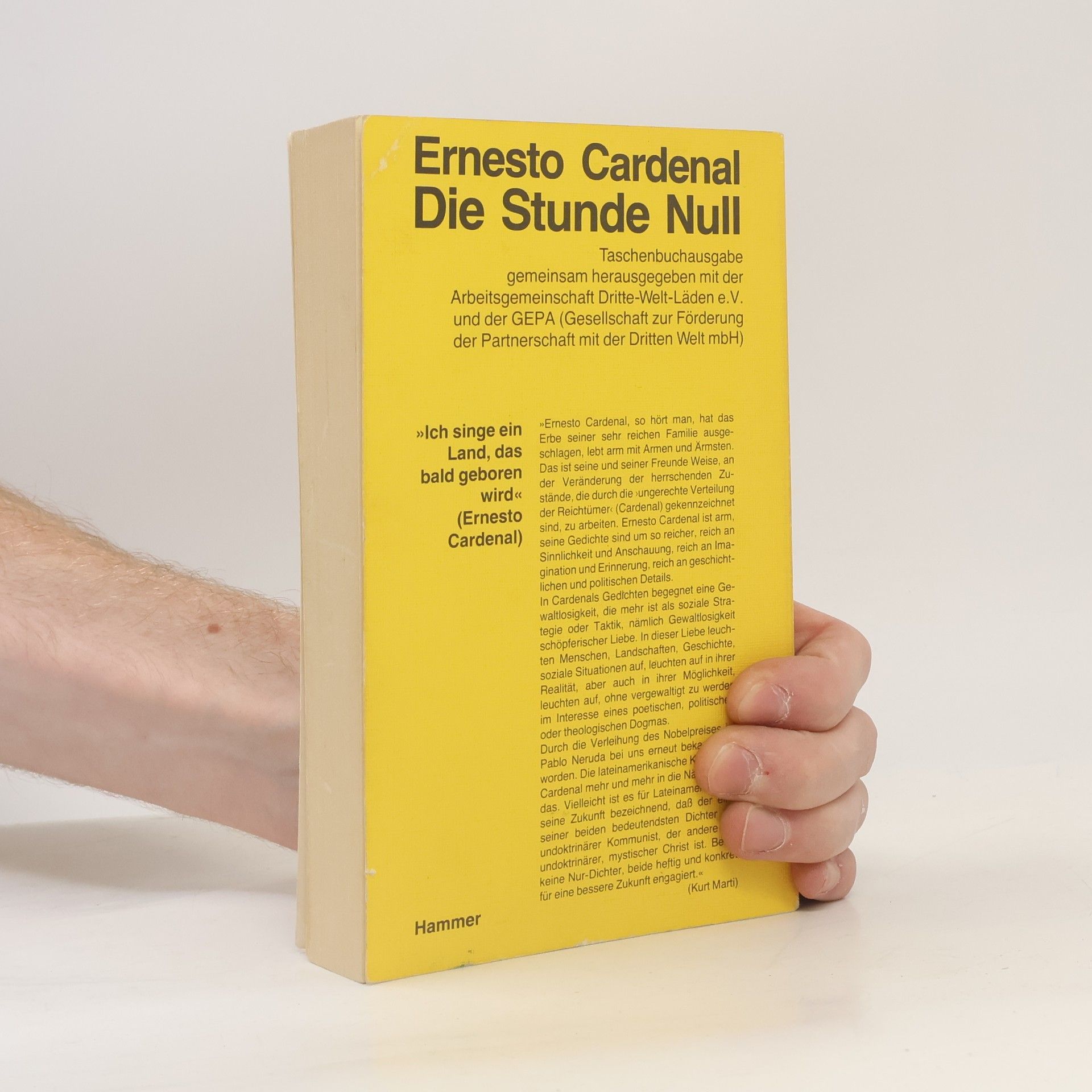 Ernesto Cardenal Die Stunde Null
