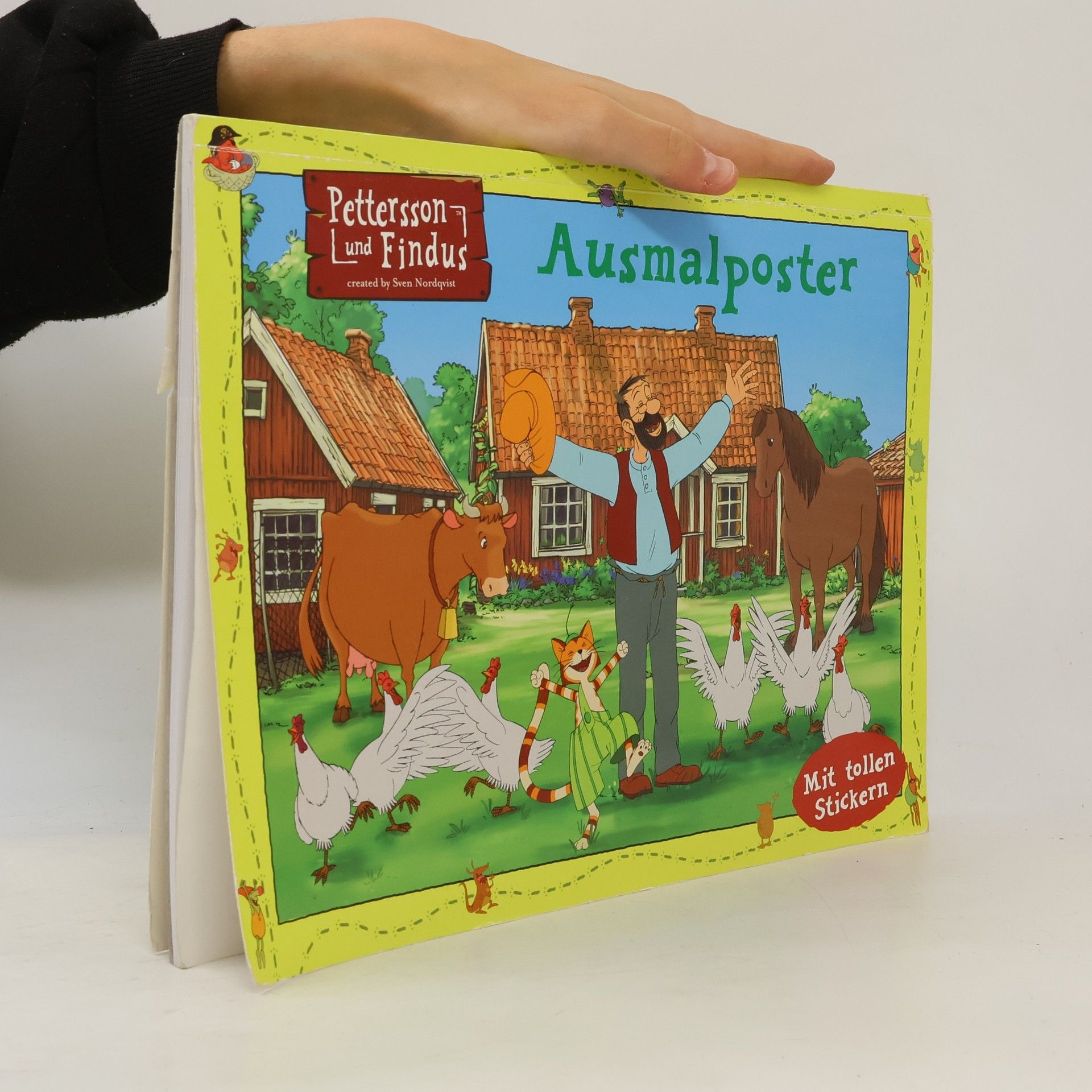 Sven Nordqvist Pettersson und Findus. Ausmalposter