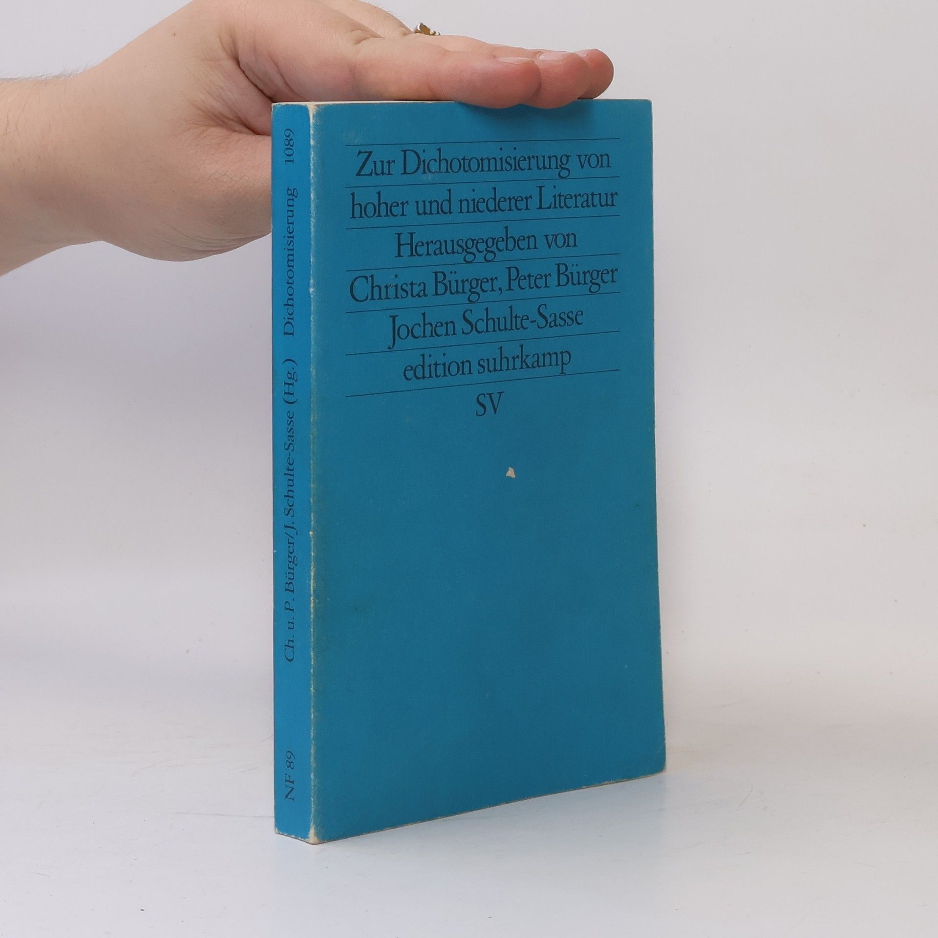 Zur Dichotomisierung von hoher und niederer Literatur