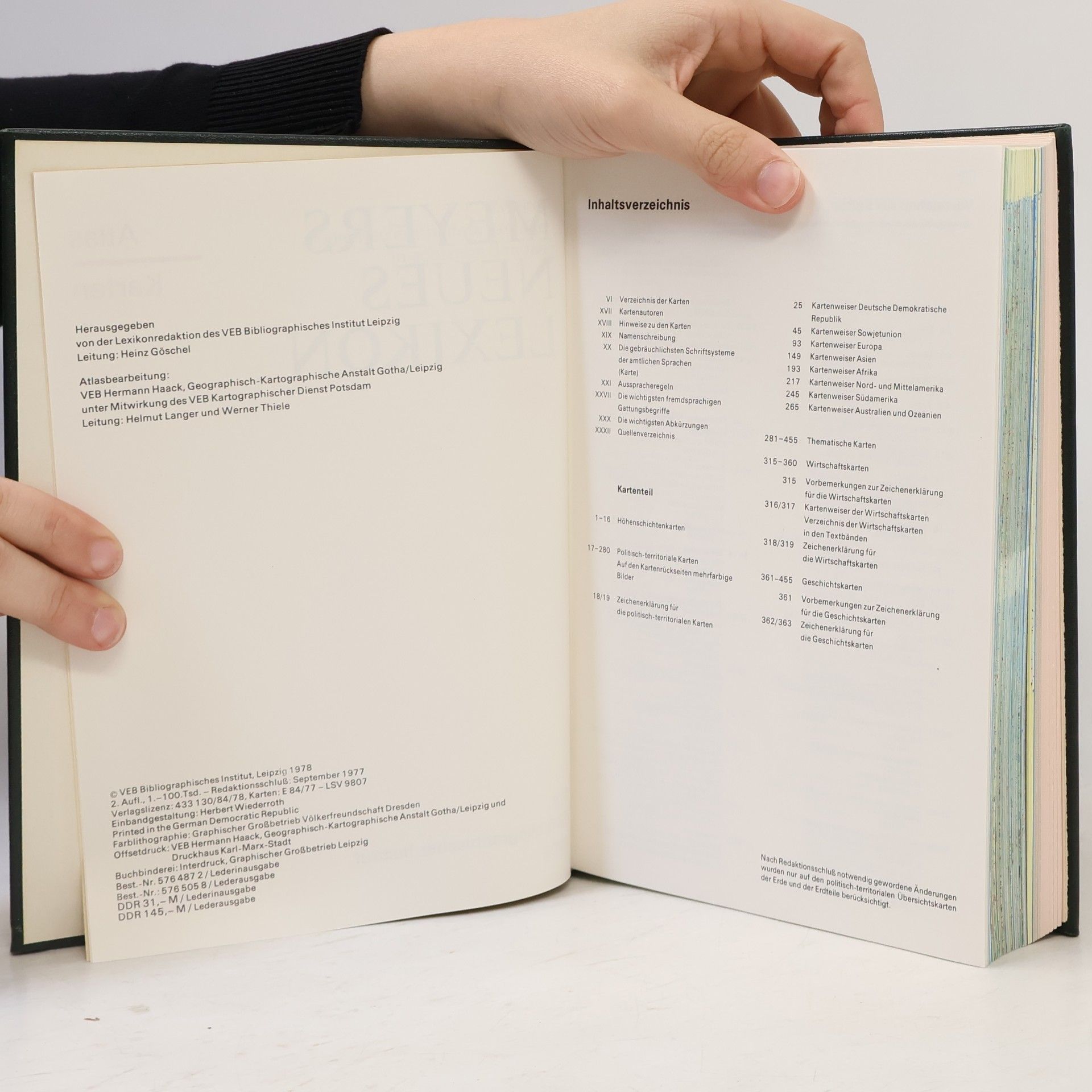 Kolektiv autorů Meyers neues Lexikon 17. Atlas-Karten