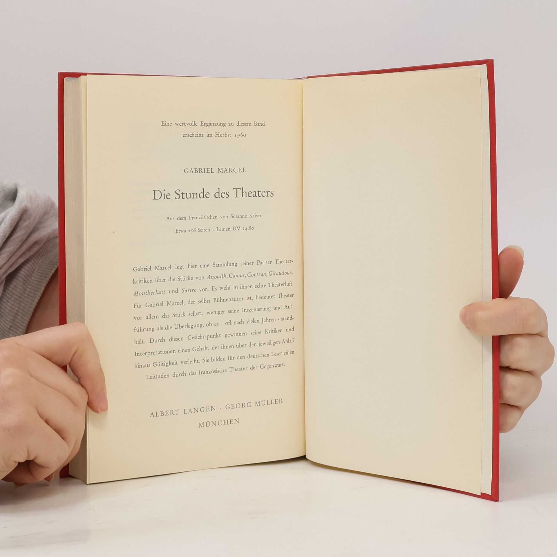 Various authors Französisches Theater des XX. Jahrhunderts