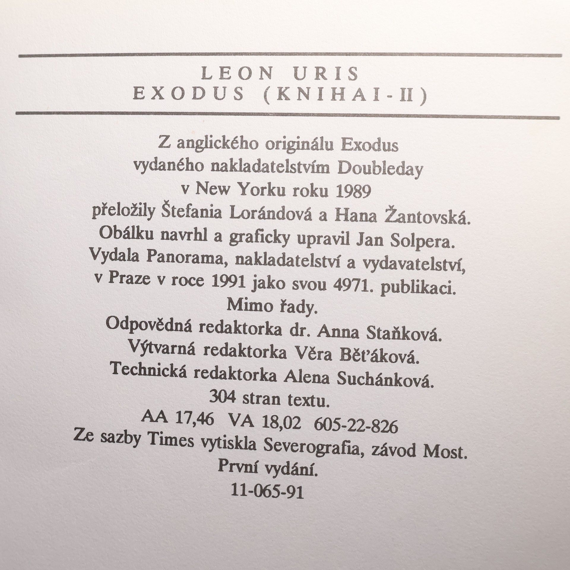 Leon Uris Exodus I.-II.